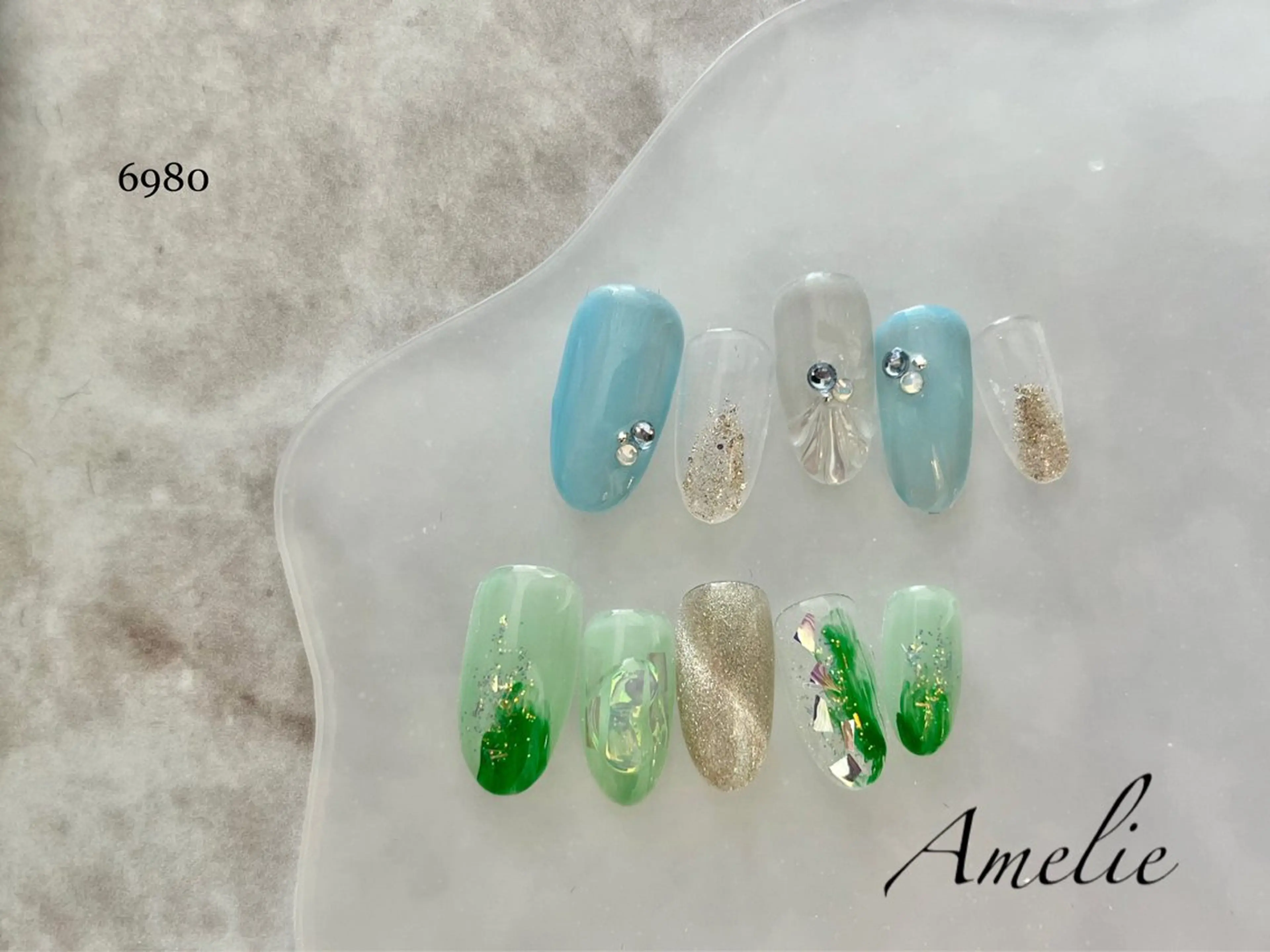 ネイル ハンドネイル いちじゅう あおいのネイルデザイン