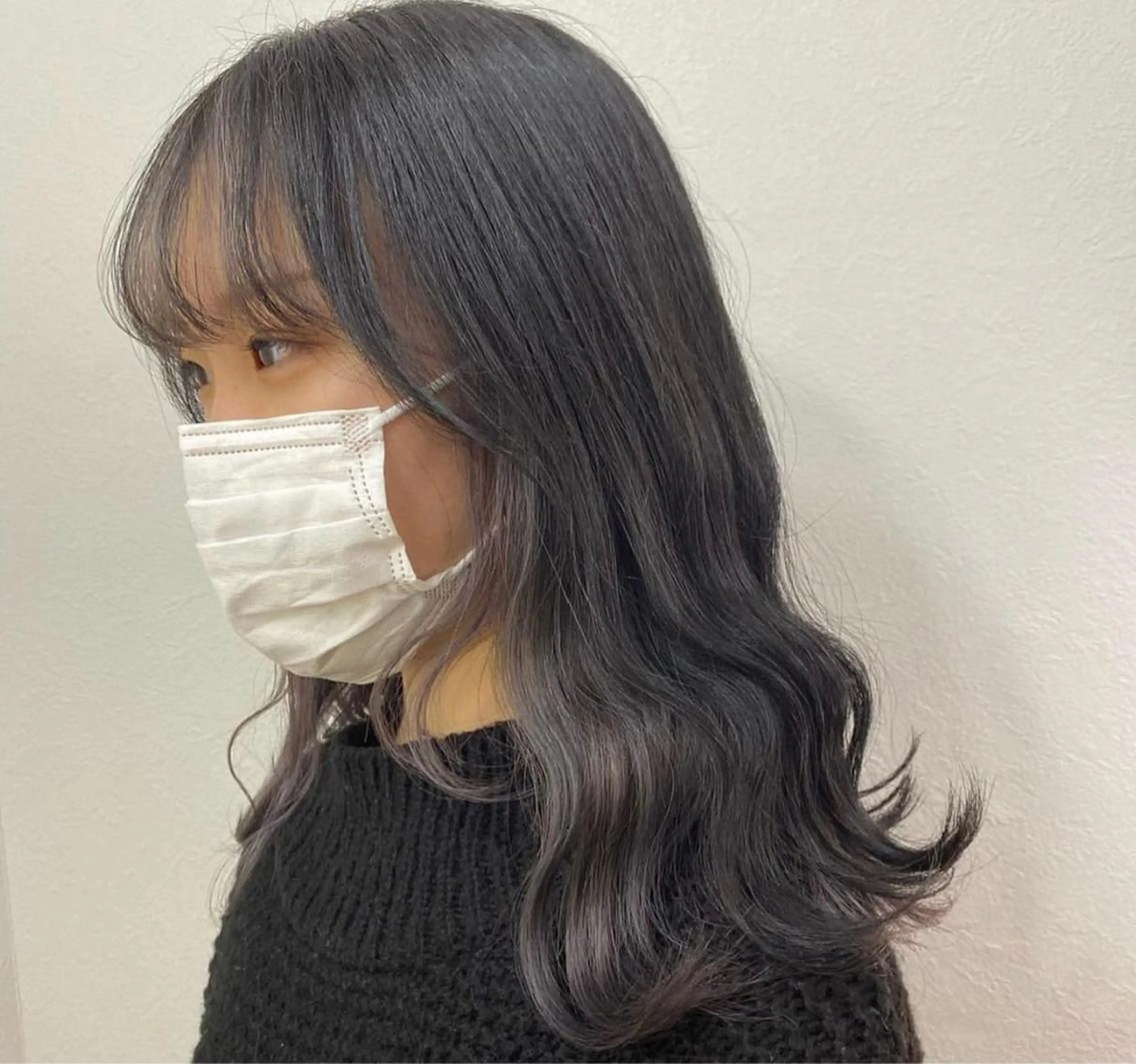 セミロング カラー ラベンダーカラー 遠藤沙也加 /レイヤーカットのヘアスタイル