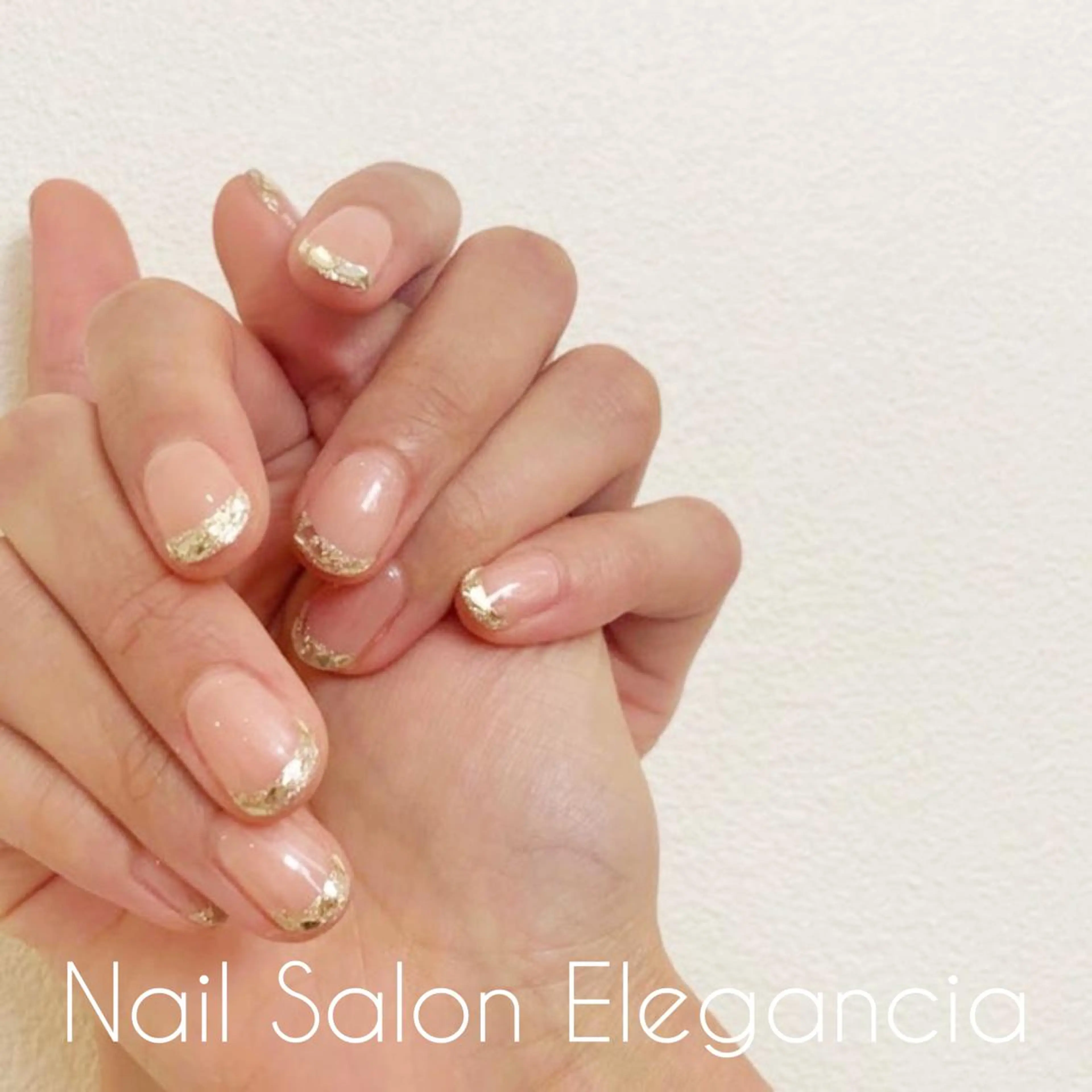 ネイル フレンチネイル ガラスフレンチ ハンドネイル Elegancia. Hiromiのネイルデザイン