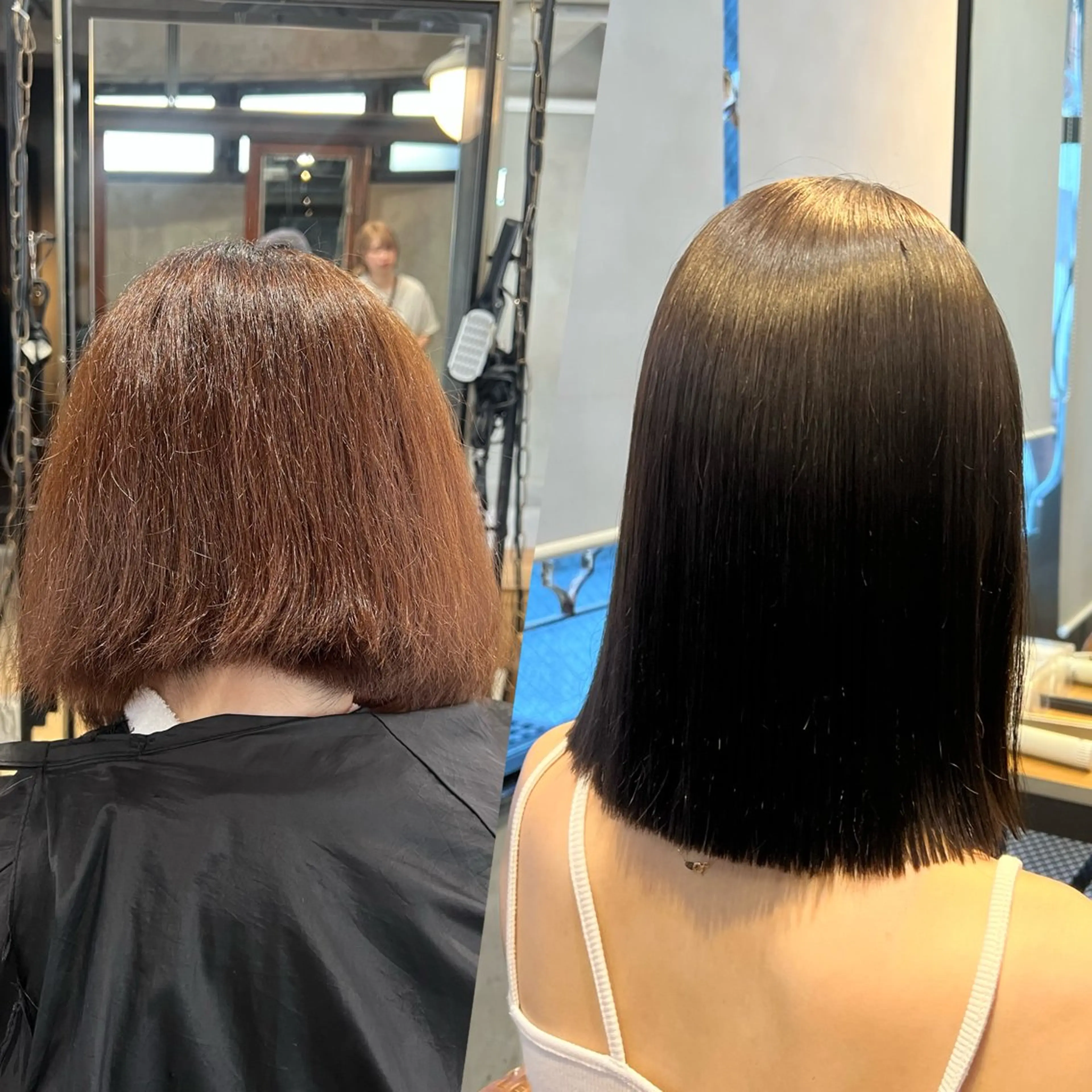 ミディアム カラー ヘアアレンジ 黒髪 縮毛矯正 カット ヘアカラー 縮毛矯正 トリートメント レイヤー/艶髪矯正 🪐takushiのヘアスタイル