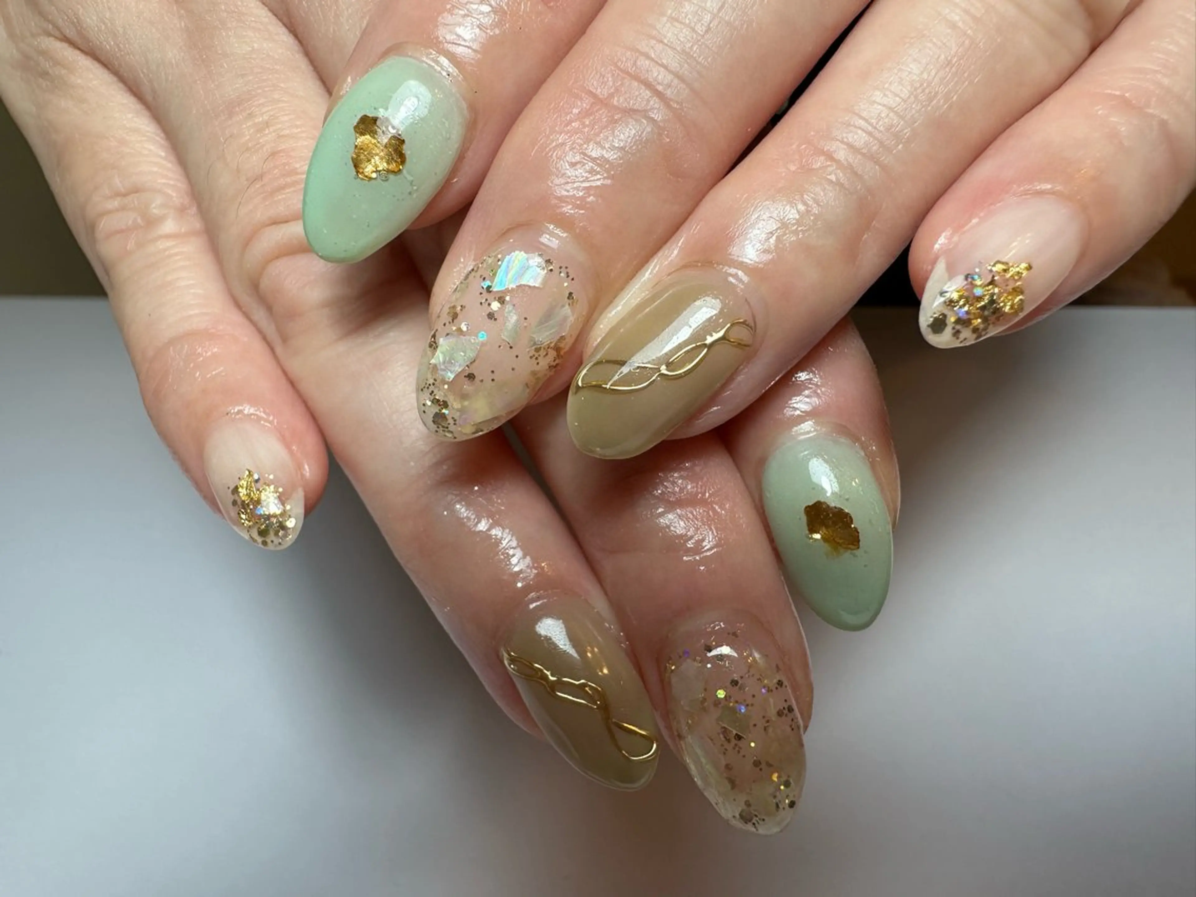 ミディアム shandy nailのネイルデザイン