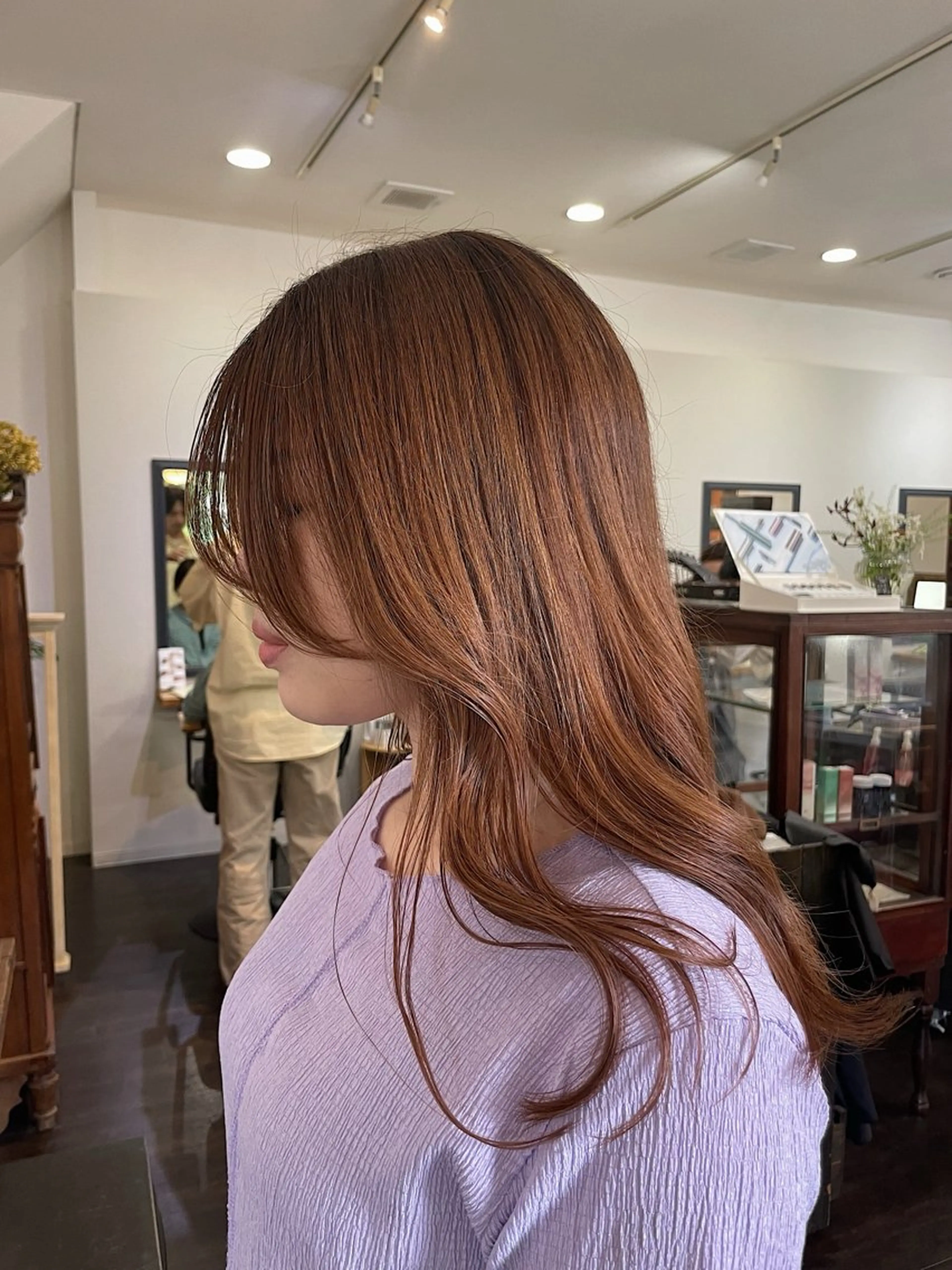 ロング カット 三國 栞音のヘアスタイル