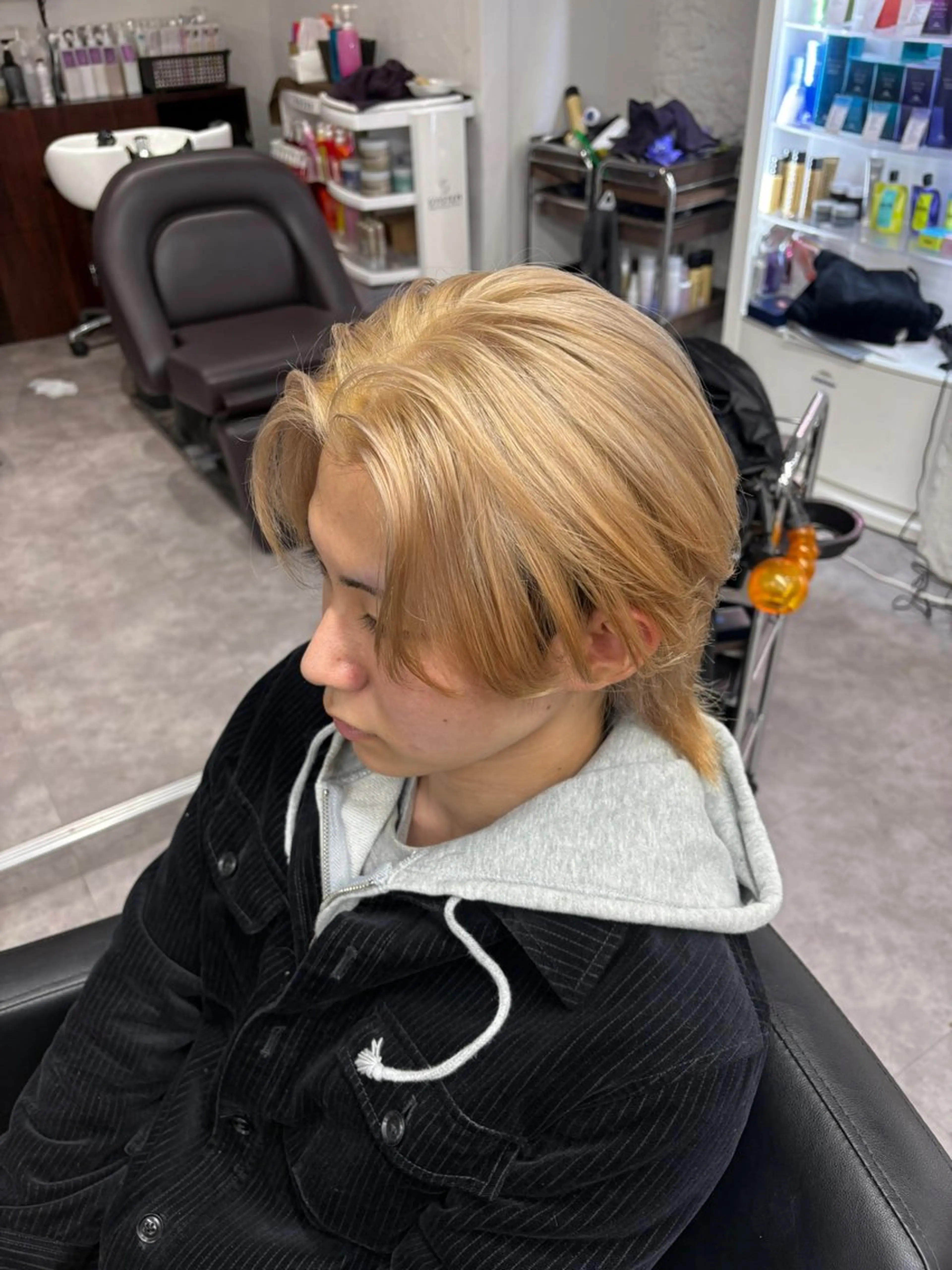 カラー メンズ 笹江 瑞穂のヘアスタイル