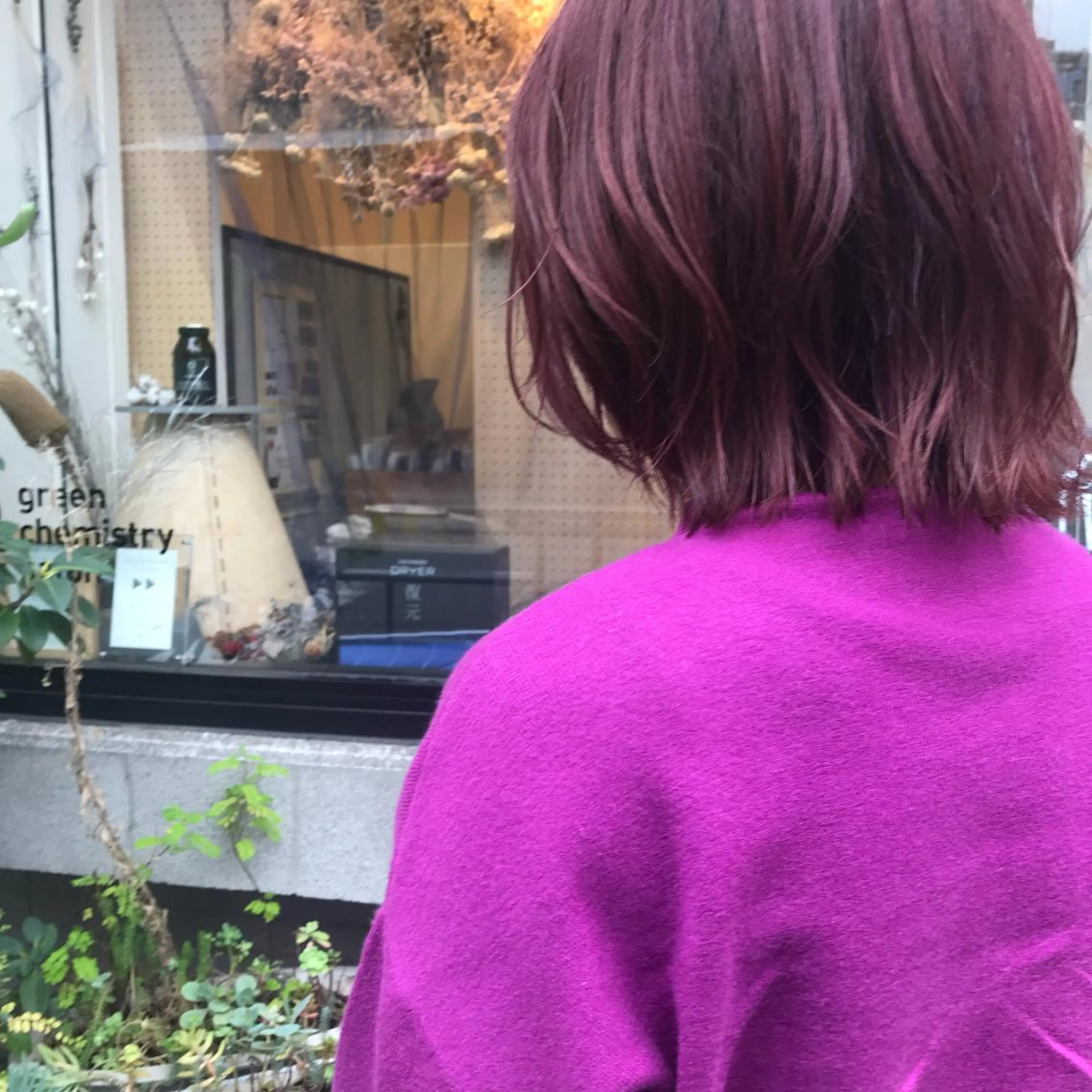 ミディアム カット ヘアカラー トリートメント 艶髪color💎髪 質改善ストレート大吉のヘアスタイル