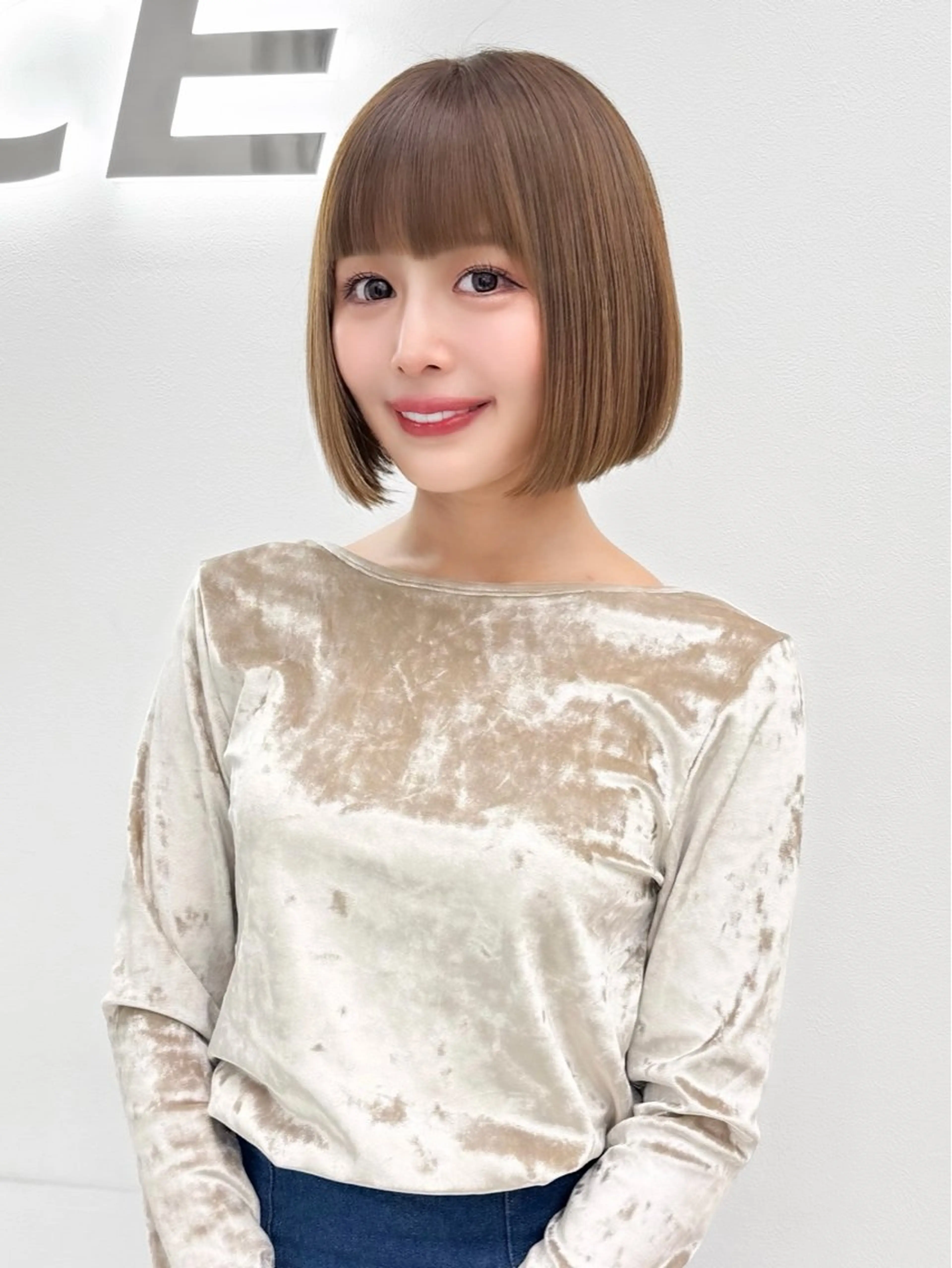 ショート カラー ヘアアレンジ カット トリートメント ヘアセット 縮毛矯正🤍 盛れるボブ/ひかりのヘアスタイル