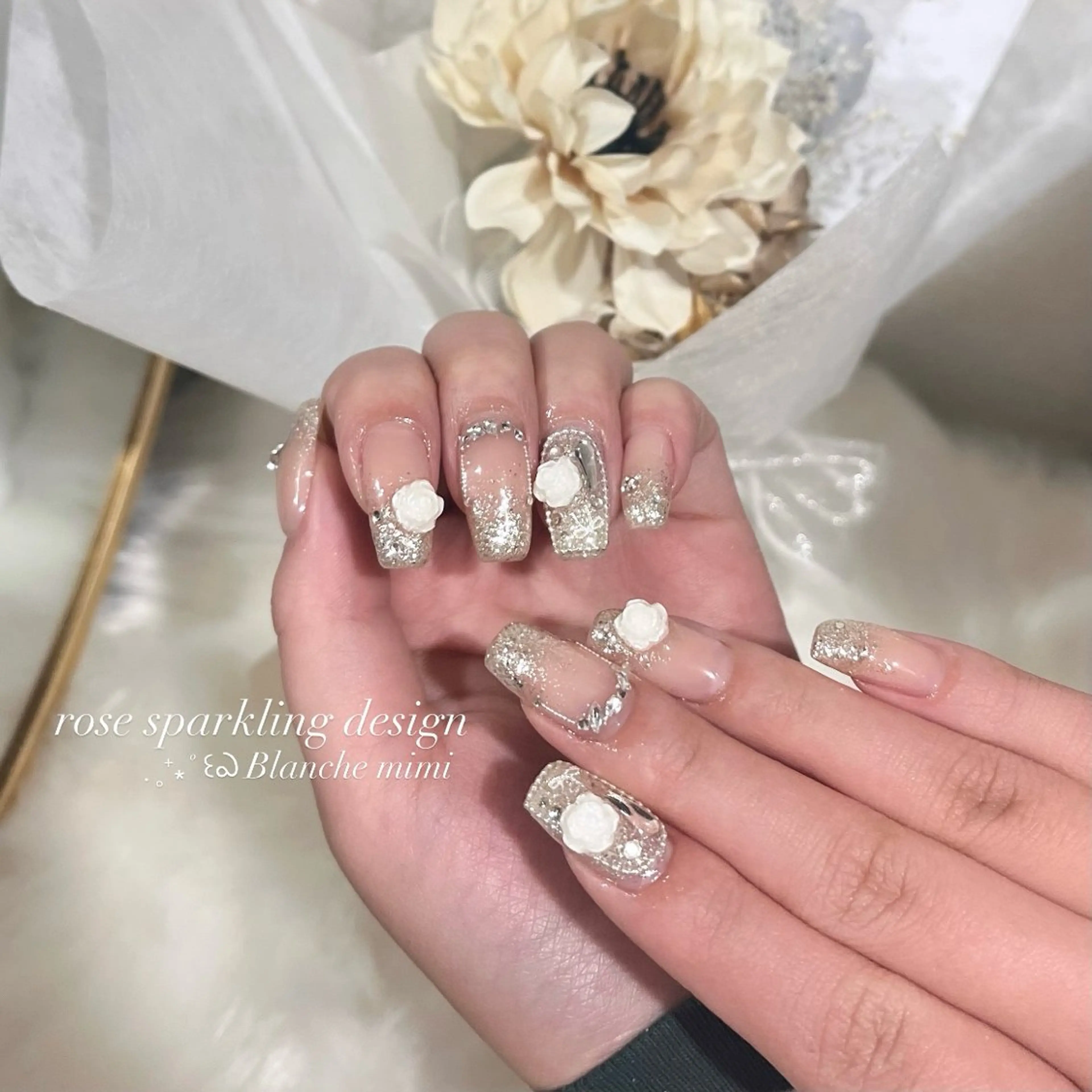 ネイル ハンドネイル Blanche mimi.u_aのネイルデザイン