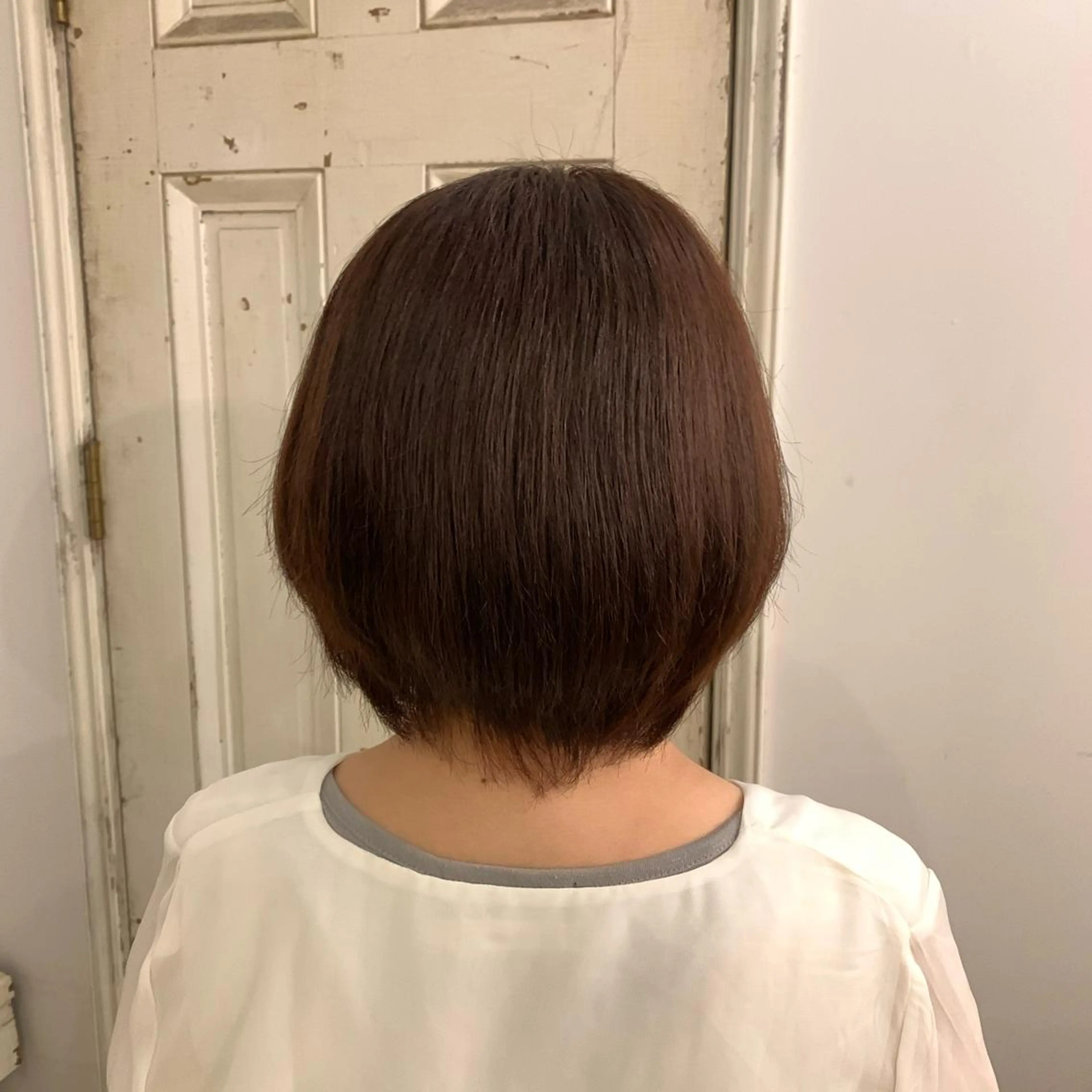 ミディアム カラー 湯川 未咲希のヘアスタイル