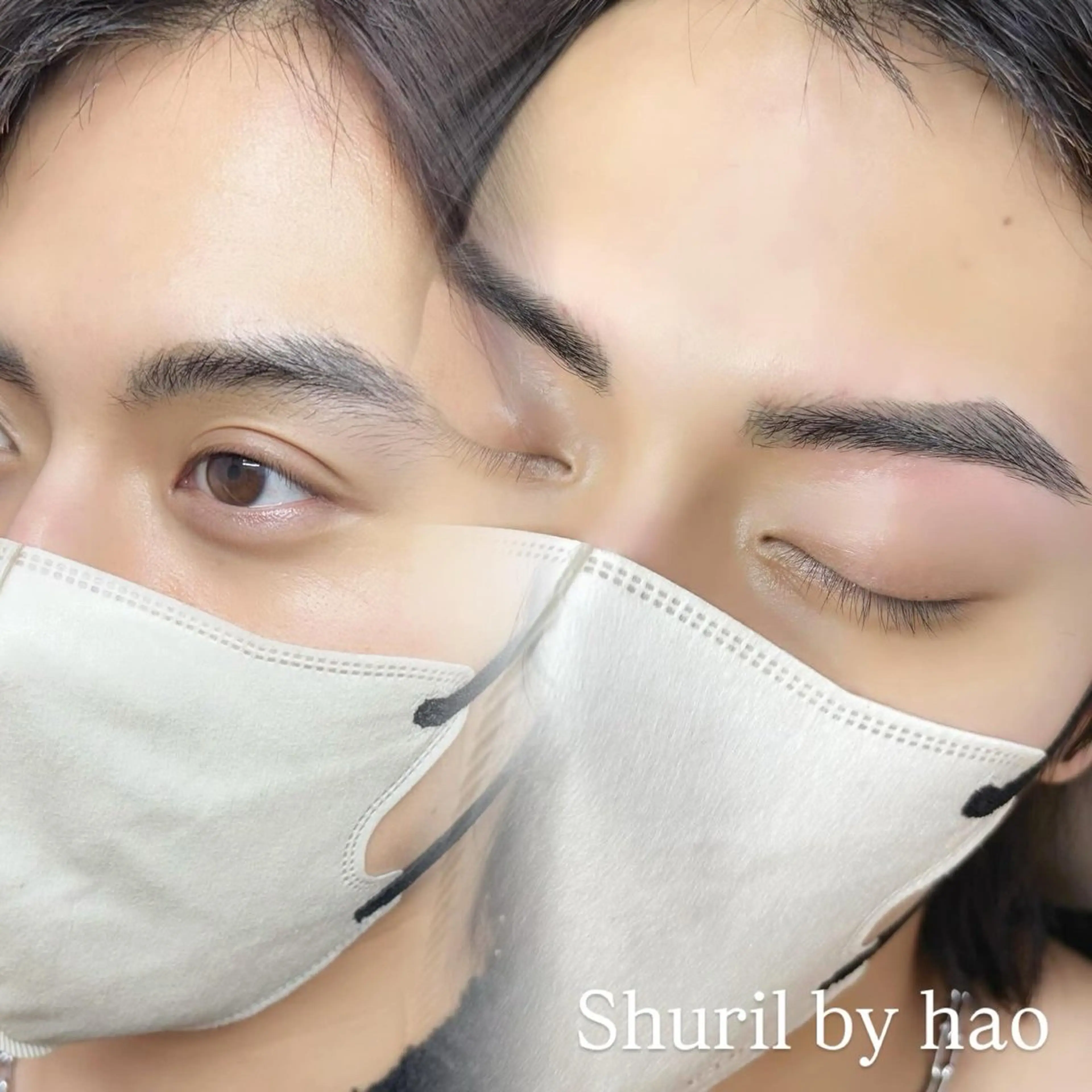 アイブロウ ワックス脱毛 眉カット 𝕂𝕪𝕦𝕟𝕠 韓国風/束感/恵比寿のマツエク・マツパデザイン