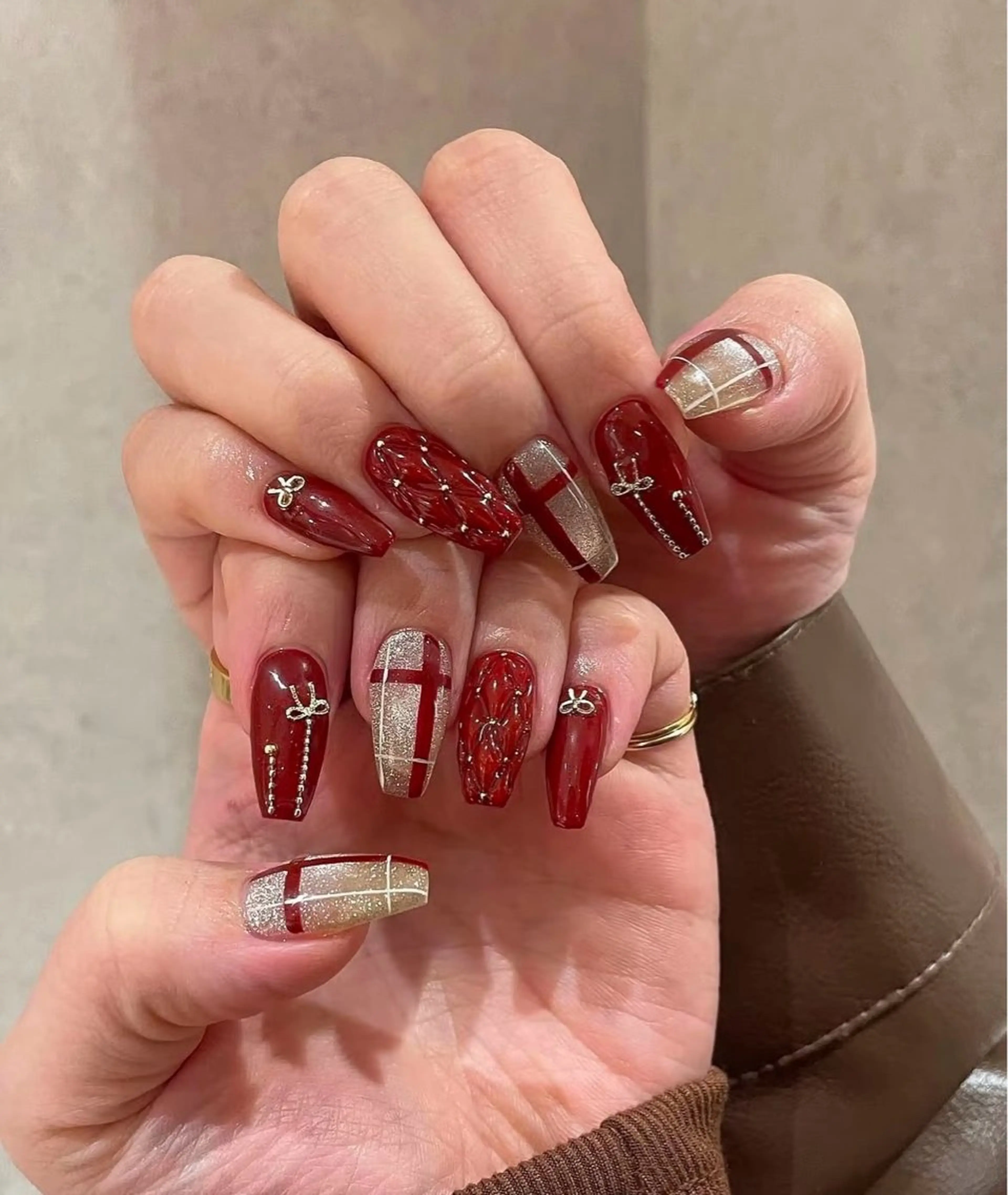 ネイル フラワーネイル フレンチネイル ジェルネイル ガラスフレンチ ハート ハンドネイル BabyYouMi nailのネイルデザイン