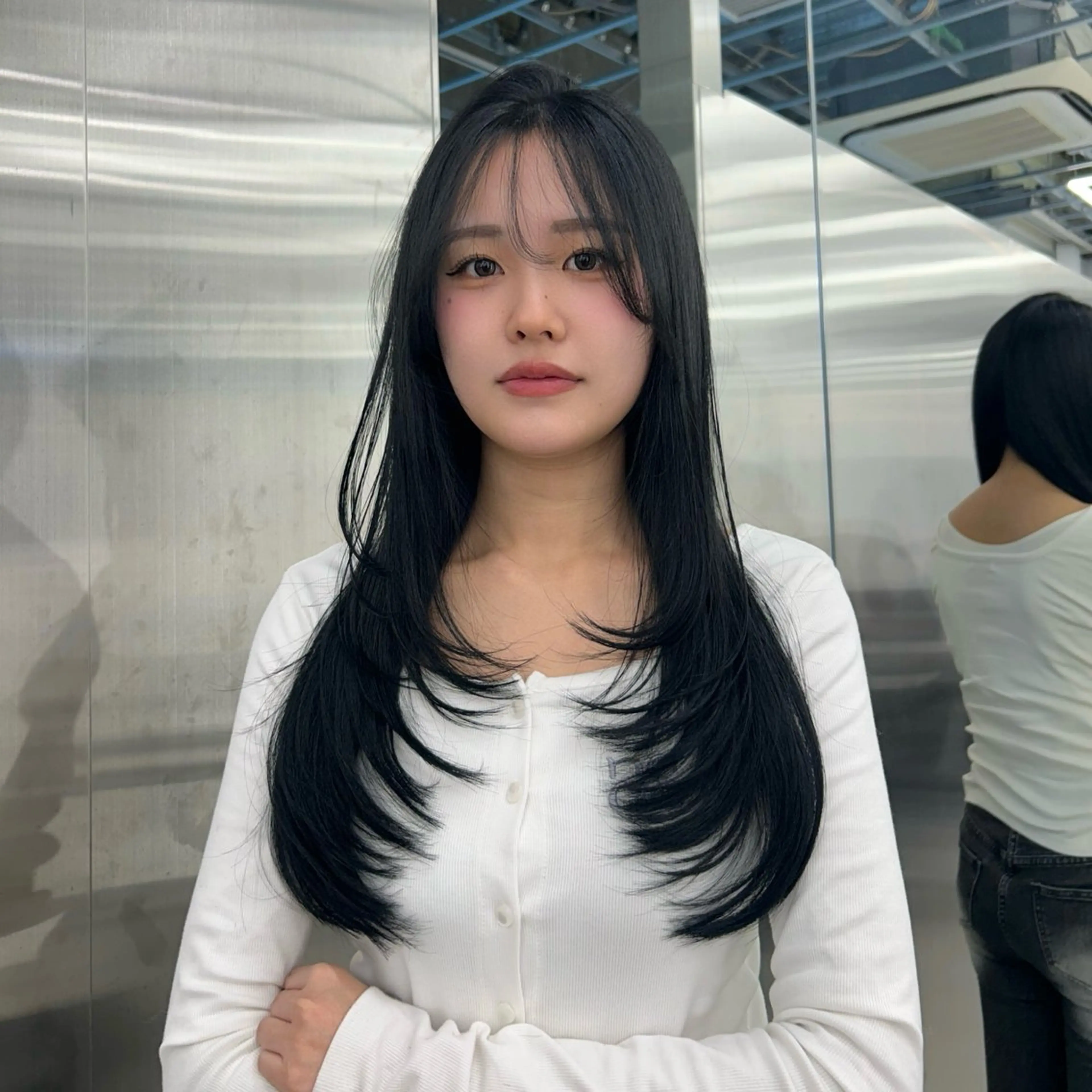 ロング カット ヘアカラー トリートメント 銀座/韓国ヘア🤍 レイヤーAYUMIのヘアスタイル
