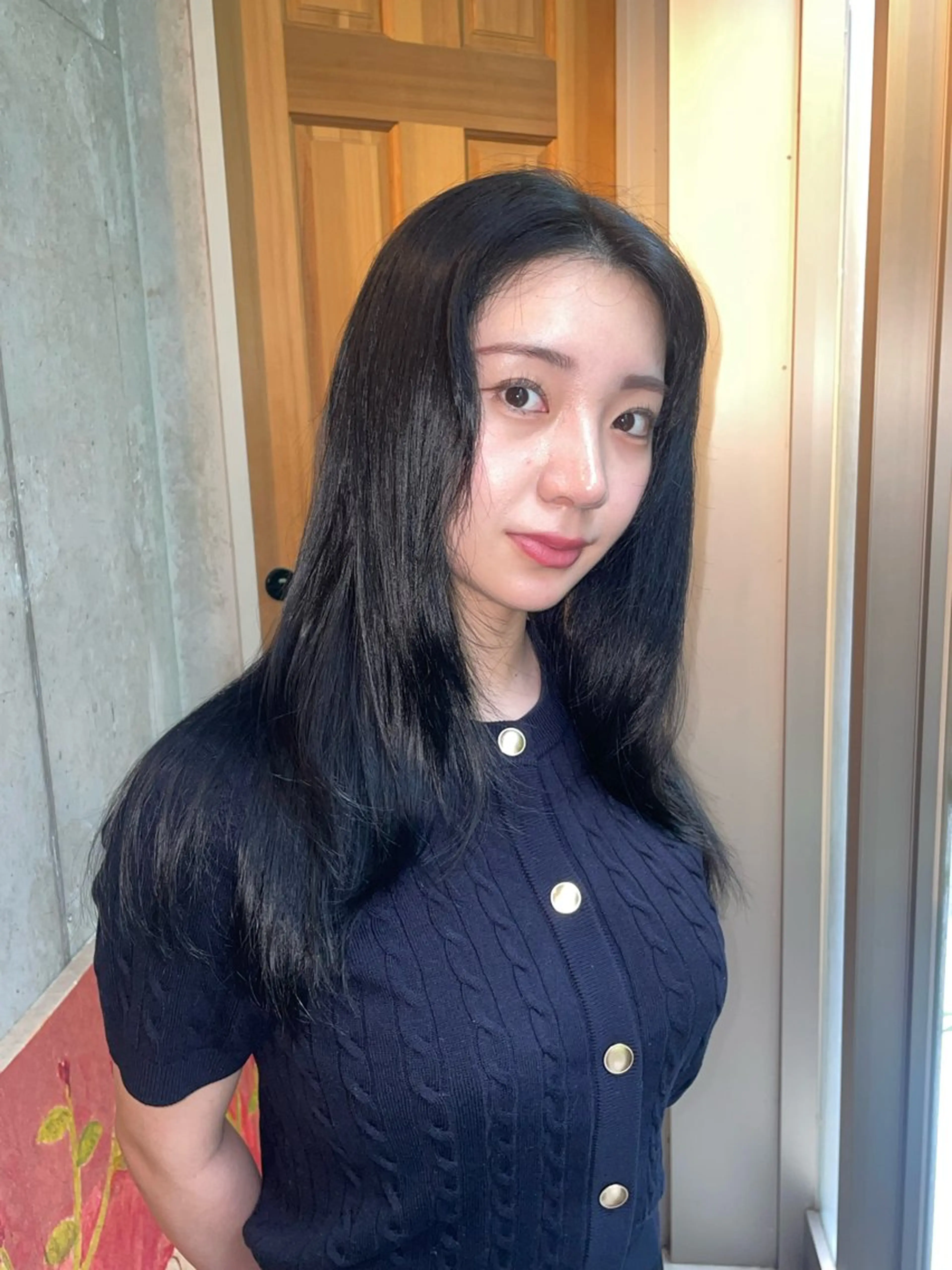 カラー オリーブカラー 兼西 菜摘のヘアスタイル