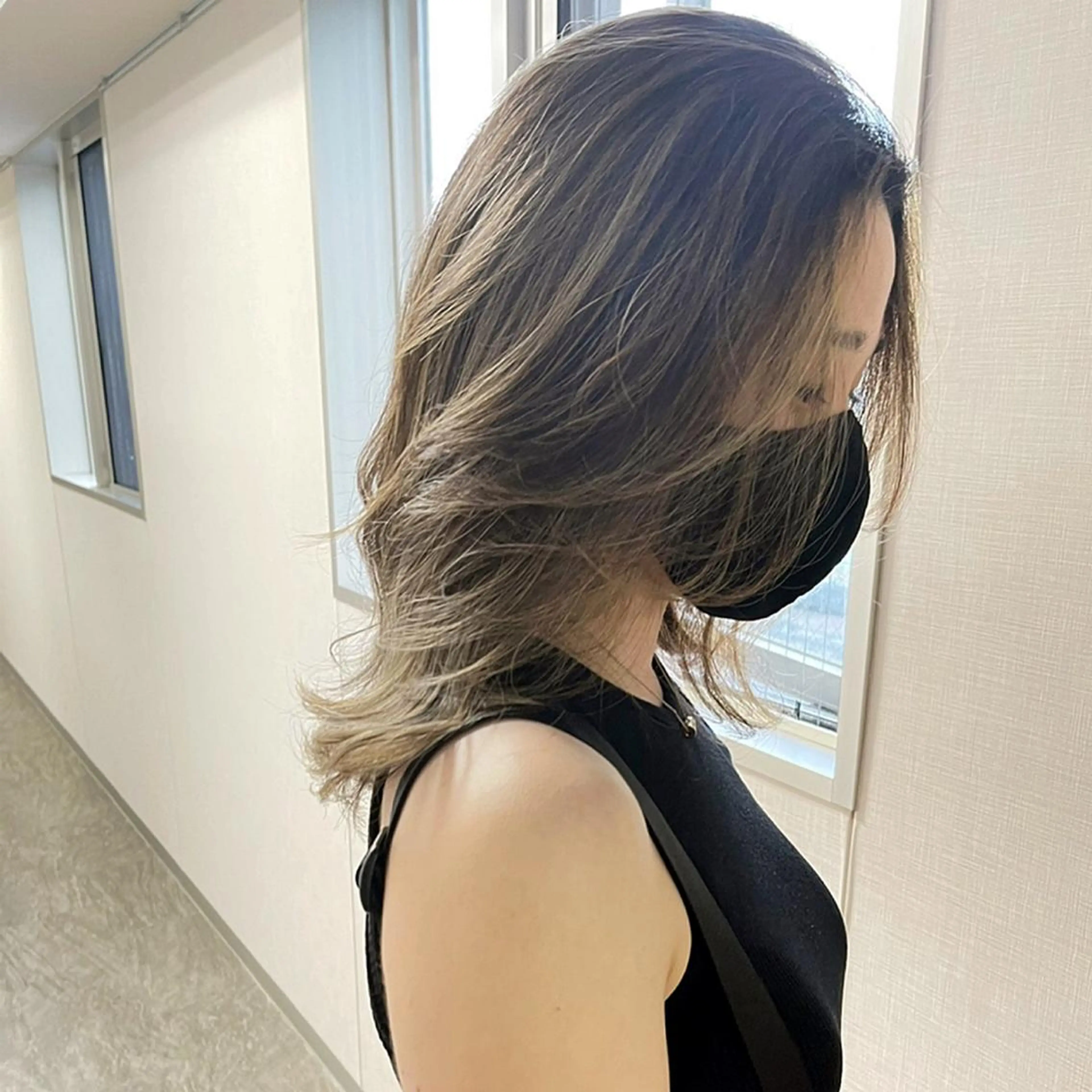 ミディアム ハイライト ヘアカラー トリートメント PARK by CREAM所属・松井那津子 /ハイライトブリーチのヘアスタイル