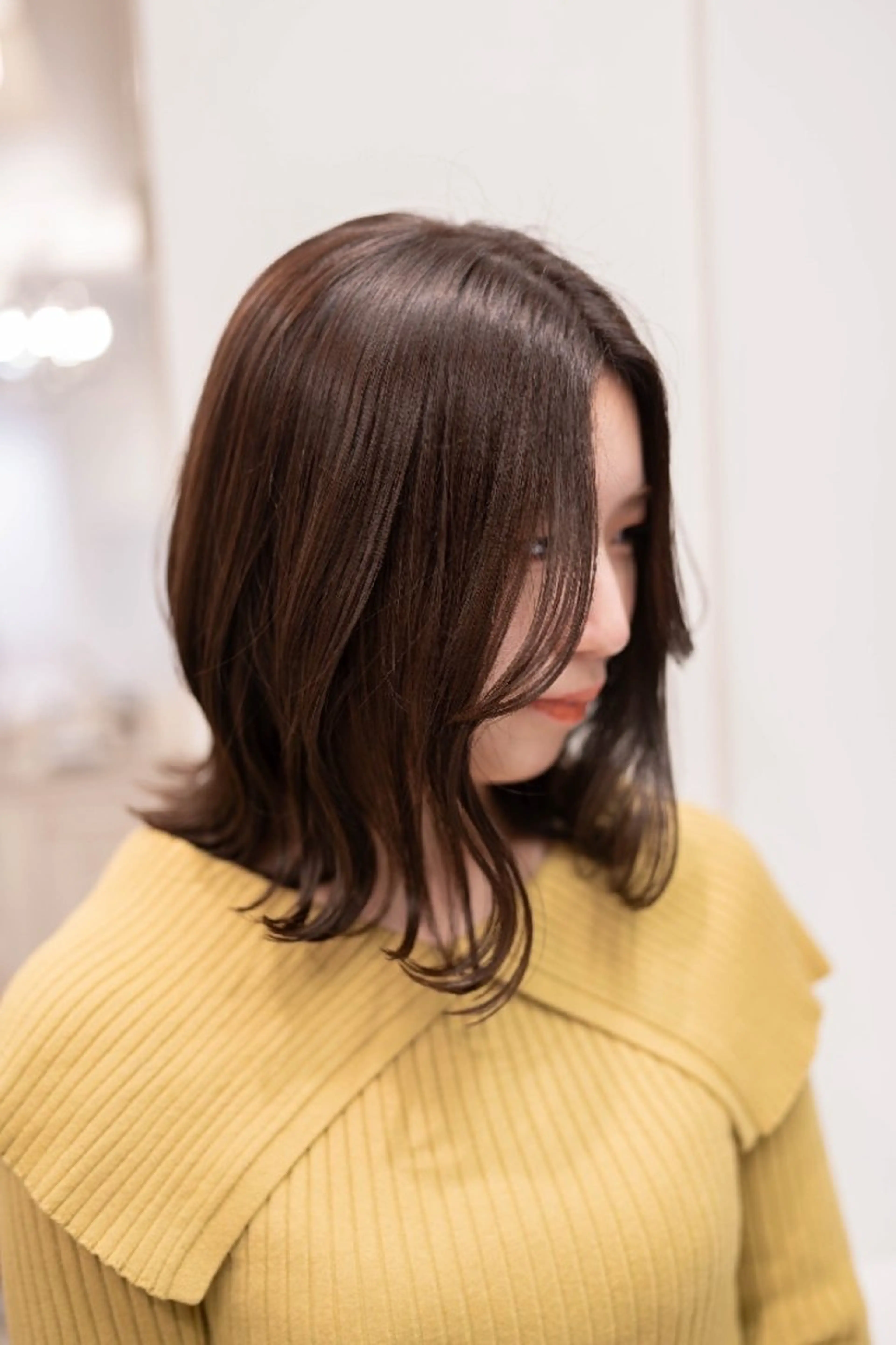 ミディアム カラー カット ヘアカラー トリートメント Lazo/ 原弥和子のヘアスタイル