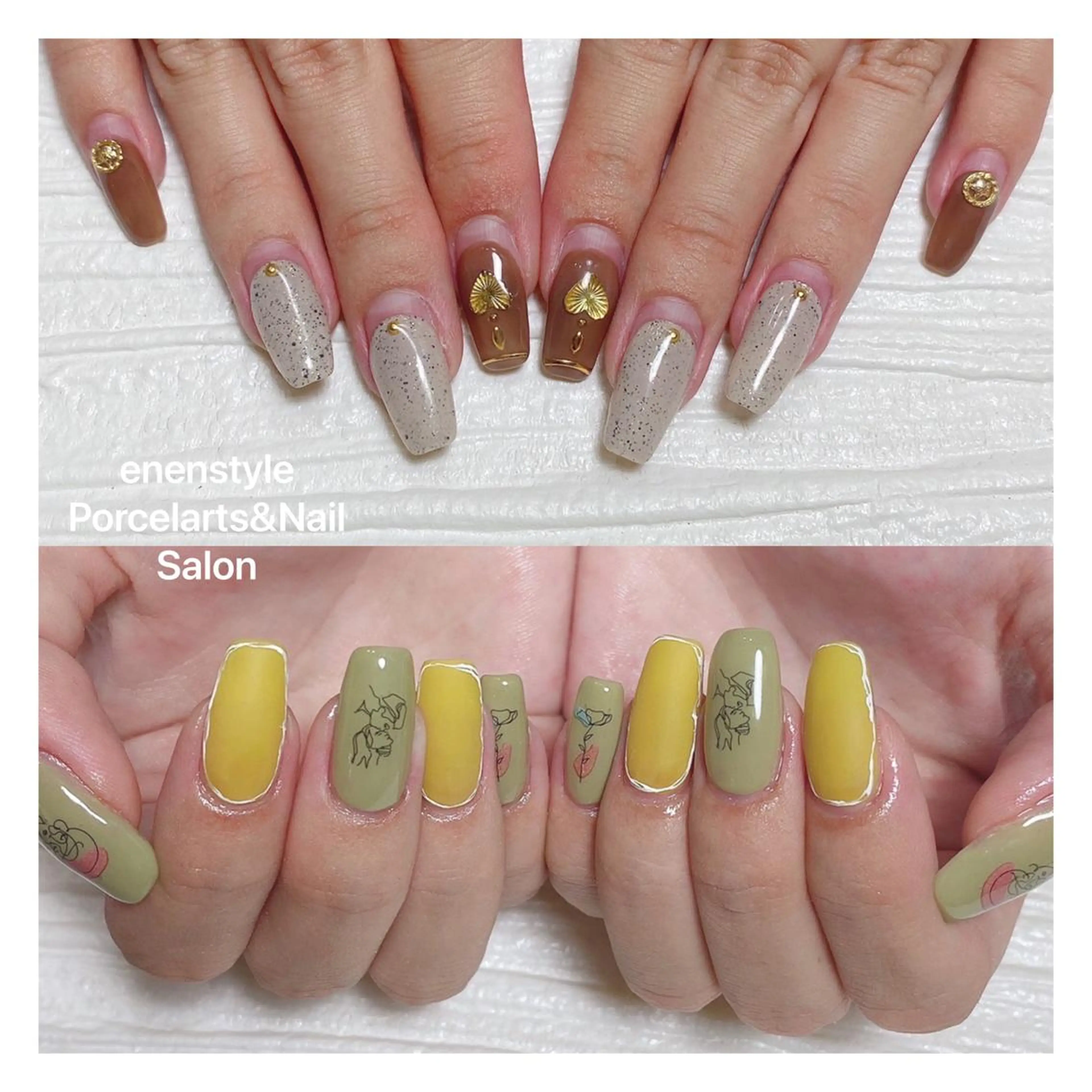 ミディアム ネイル ハンドネイル 👑enen style👑のネイルデザイン