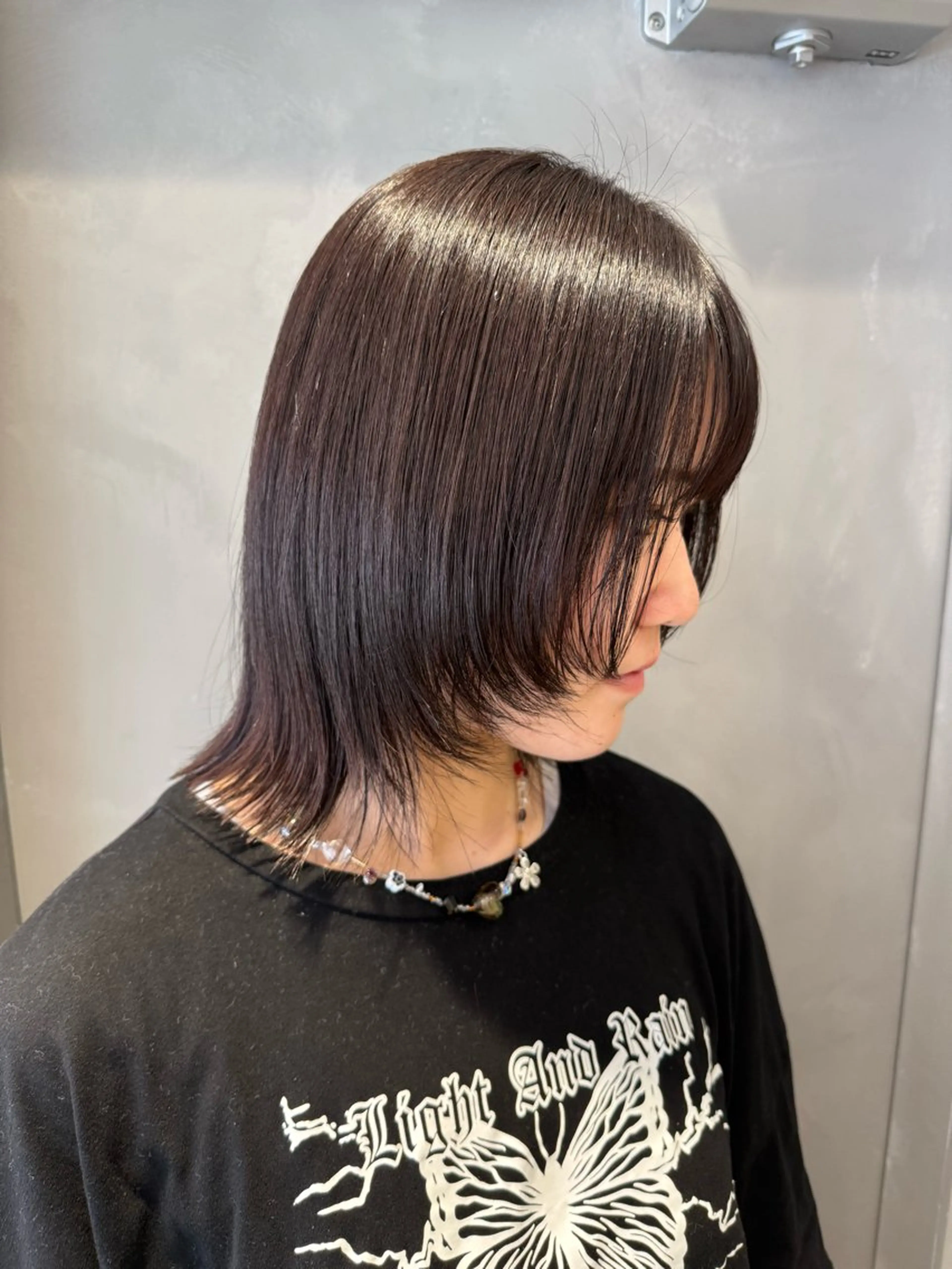 ミディアム カット ヘアカラー トリートメント 🩰 柔らかいカラー tomomi🌛のヘアスタイル