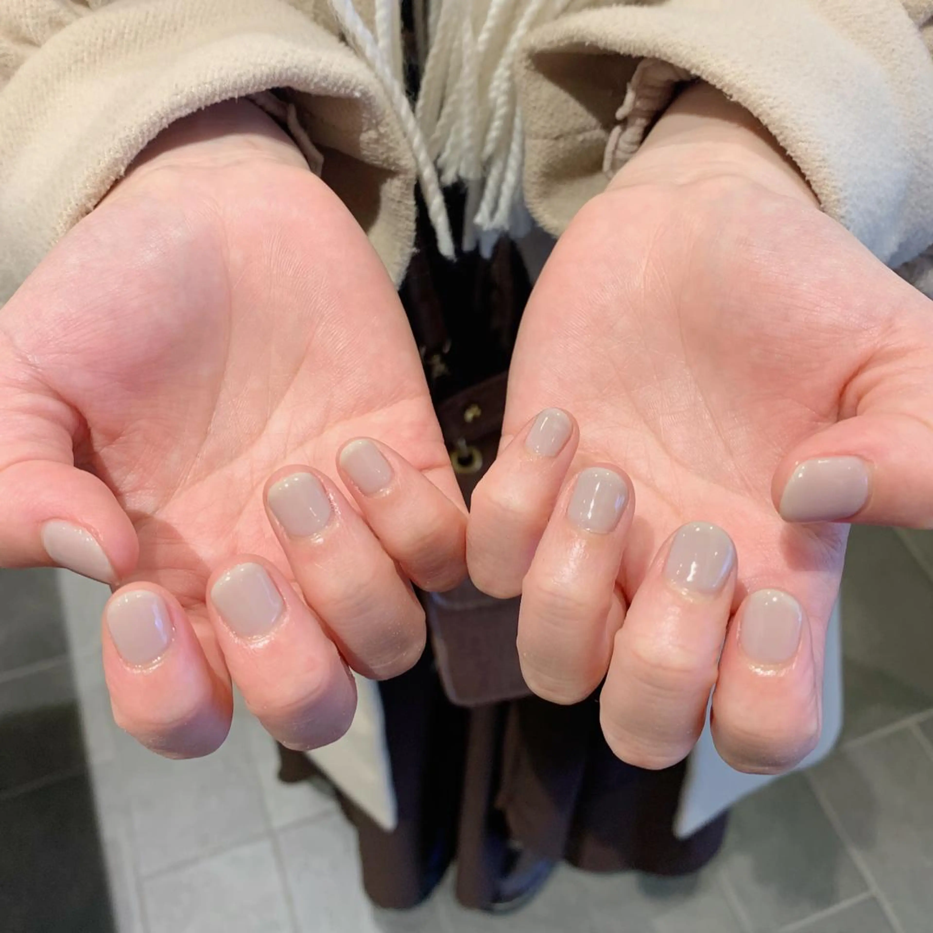 ネイル ジェルネイル ワンカラーネイル パラジェル 鈴木 里奈のネイルデザイン