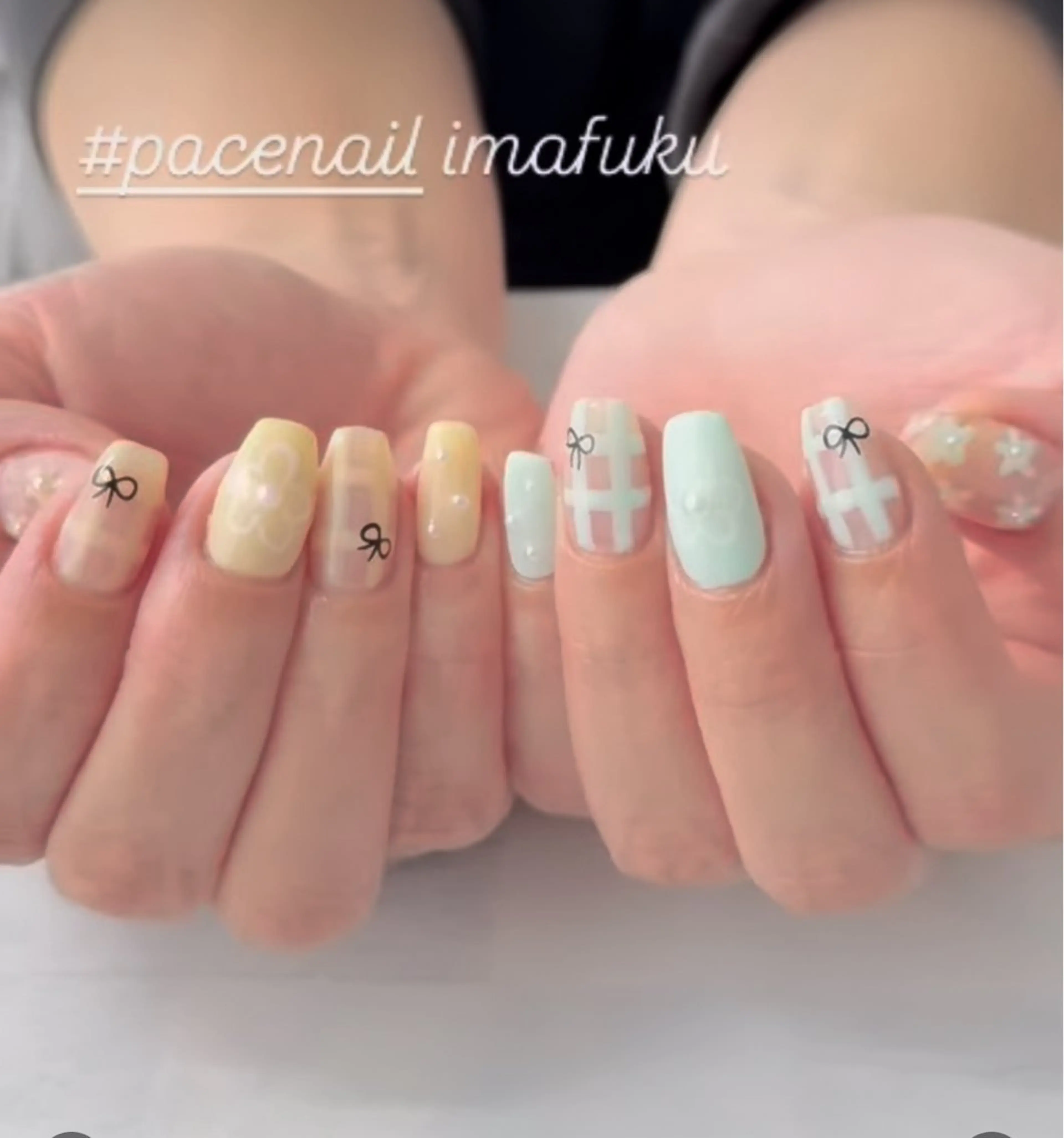 ネイル ジェルネイル パラジェル ハンドネイル PACENAIL 今福のネイルデザイン