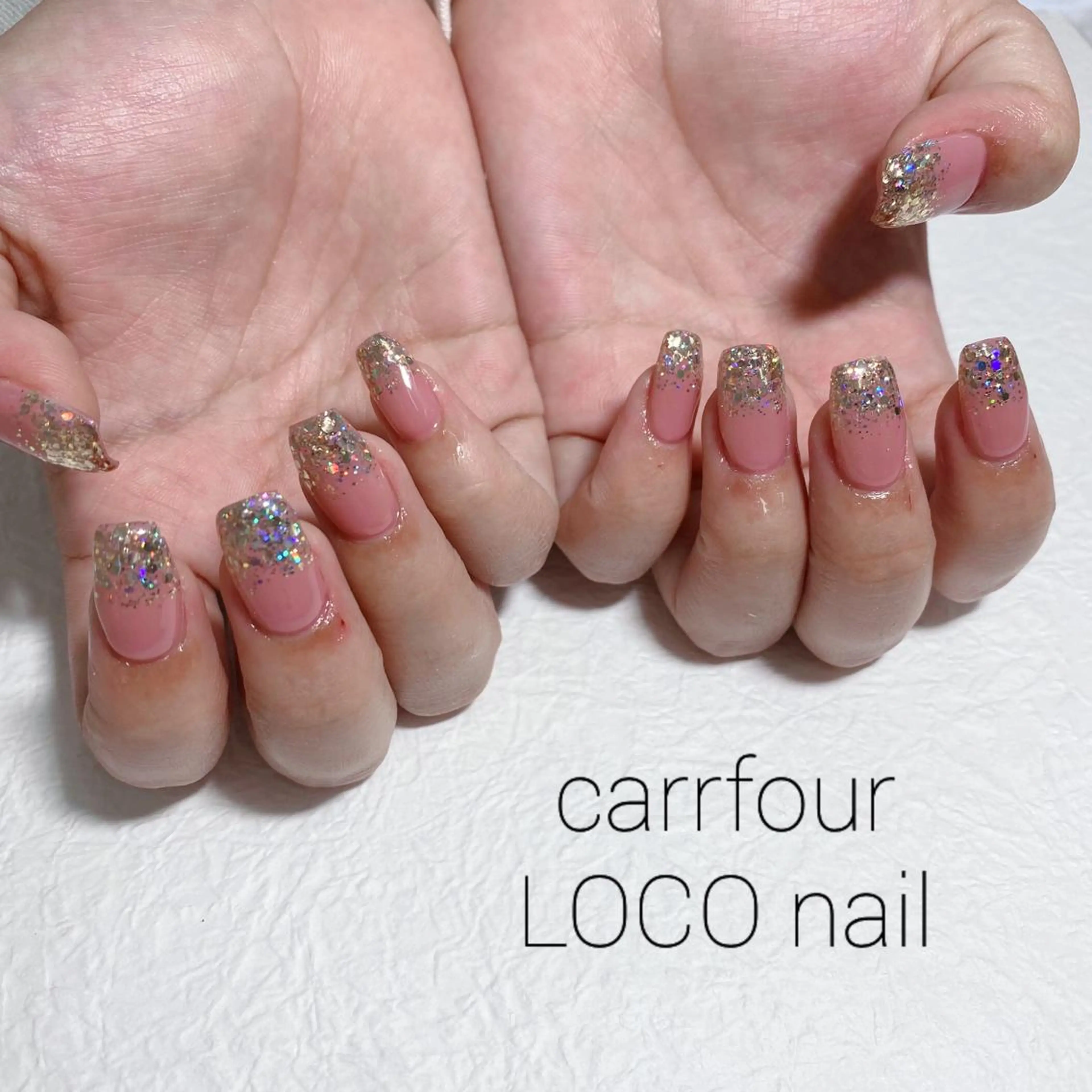 ネイル ジェルネイル ラメ(グリッター) ラメグラデーション ワンカラーネイル スカルプネイル ハンドネイル 中村 麻衣のネイルデザイン