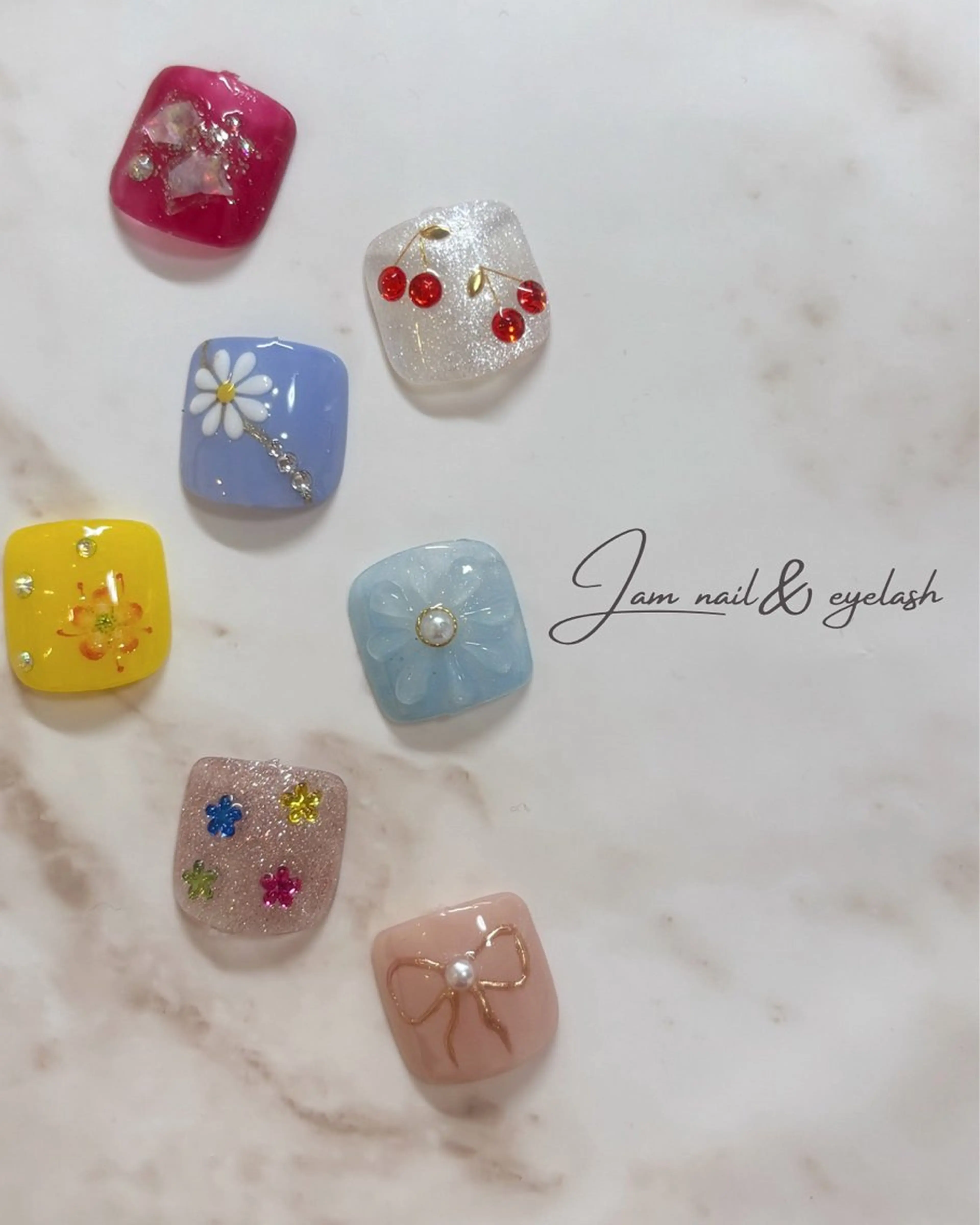 ネイル フットネイル Jam Hinako 🌼Yukaのネイルデザイン