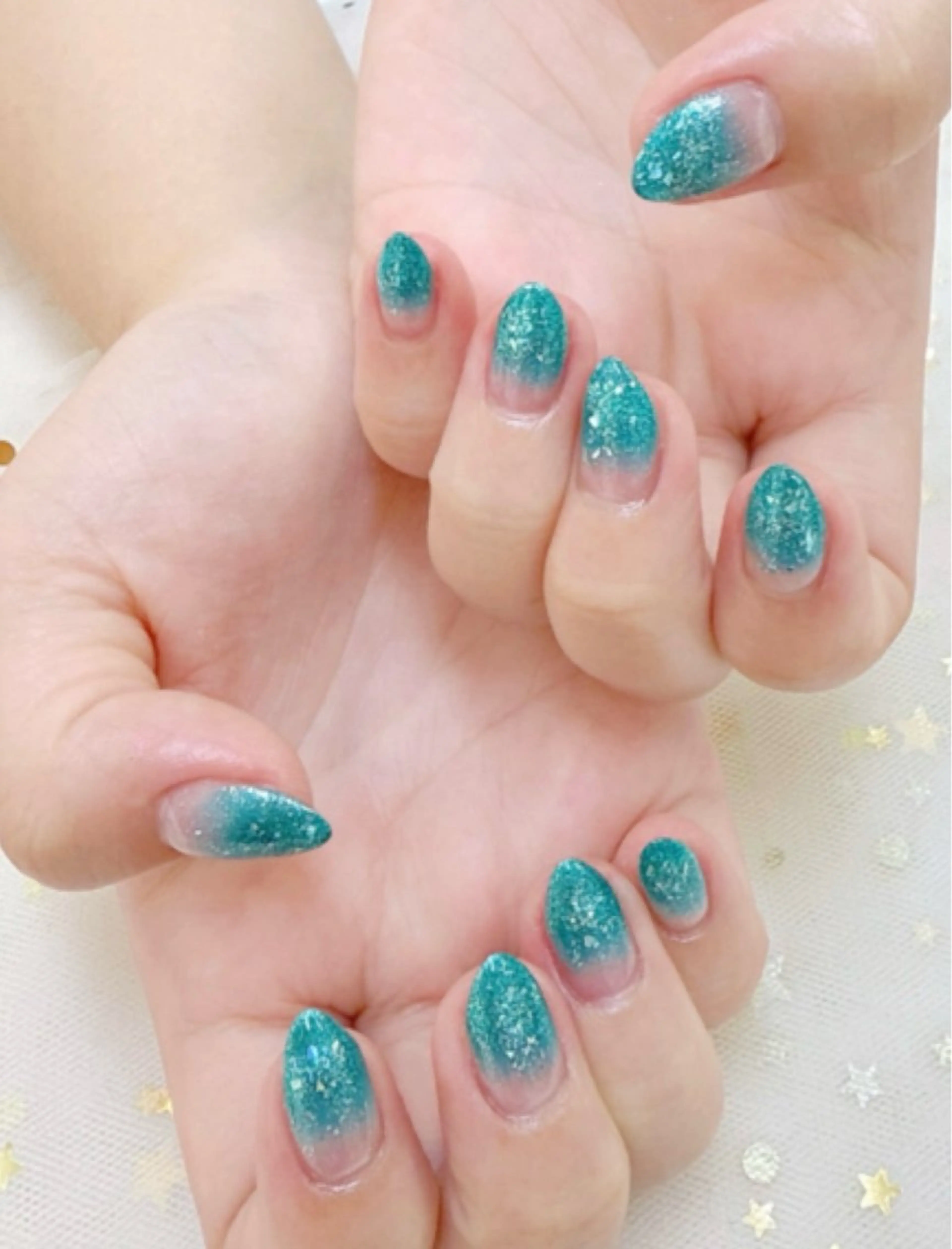 ネイル グラデーション ハンドネイル 上福岡 らんらんのネイルデザイン