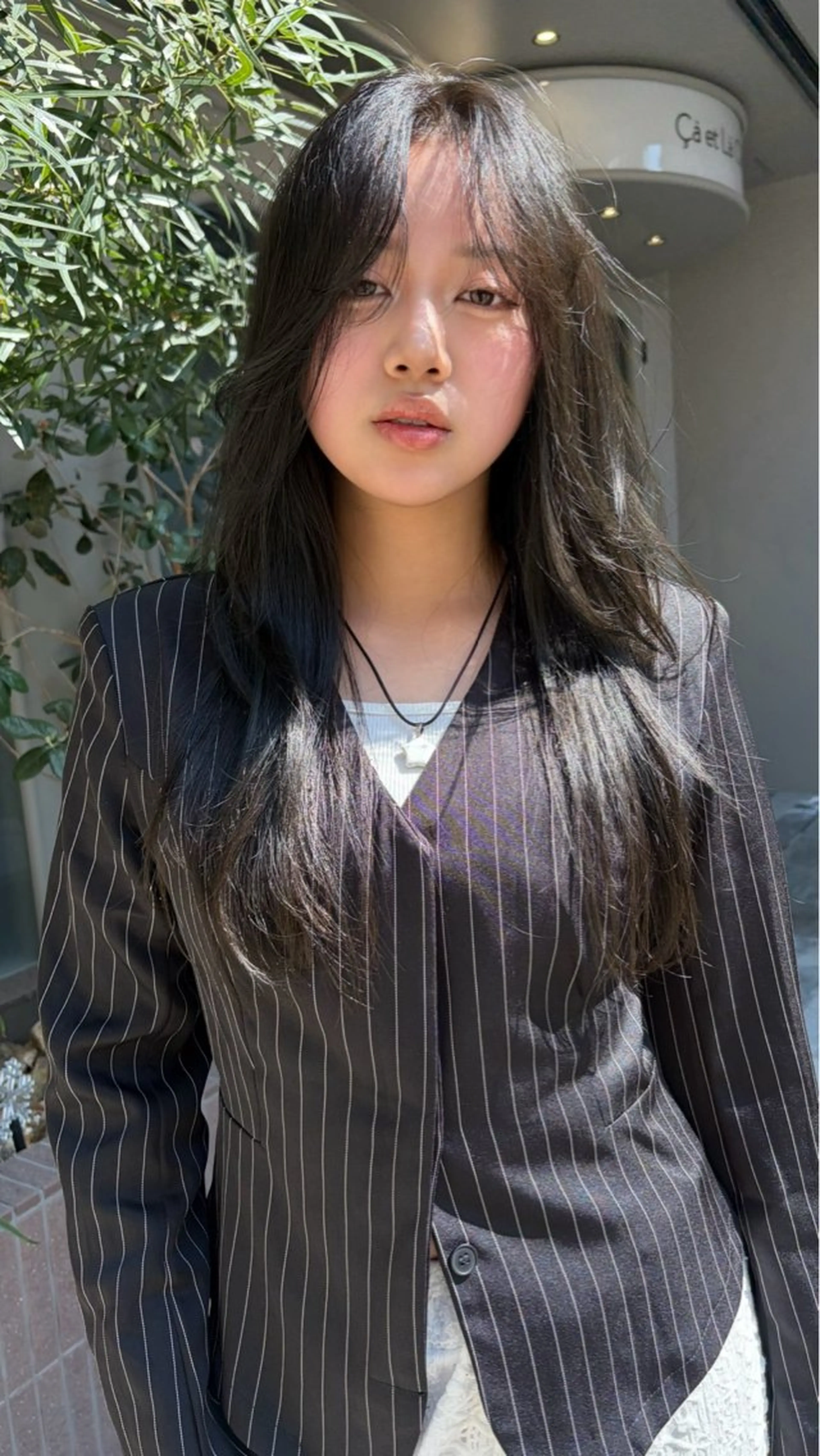 セミロング くろかわ まいのヘアスタイル