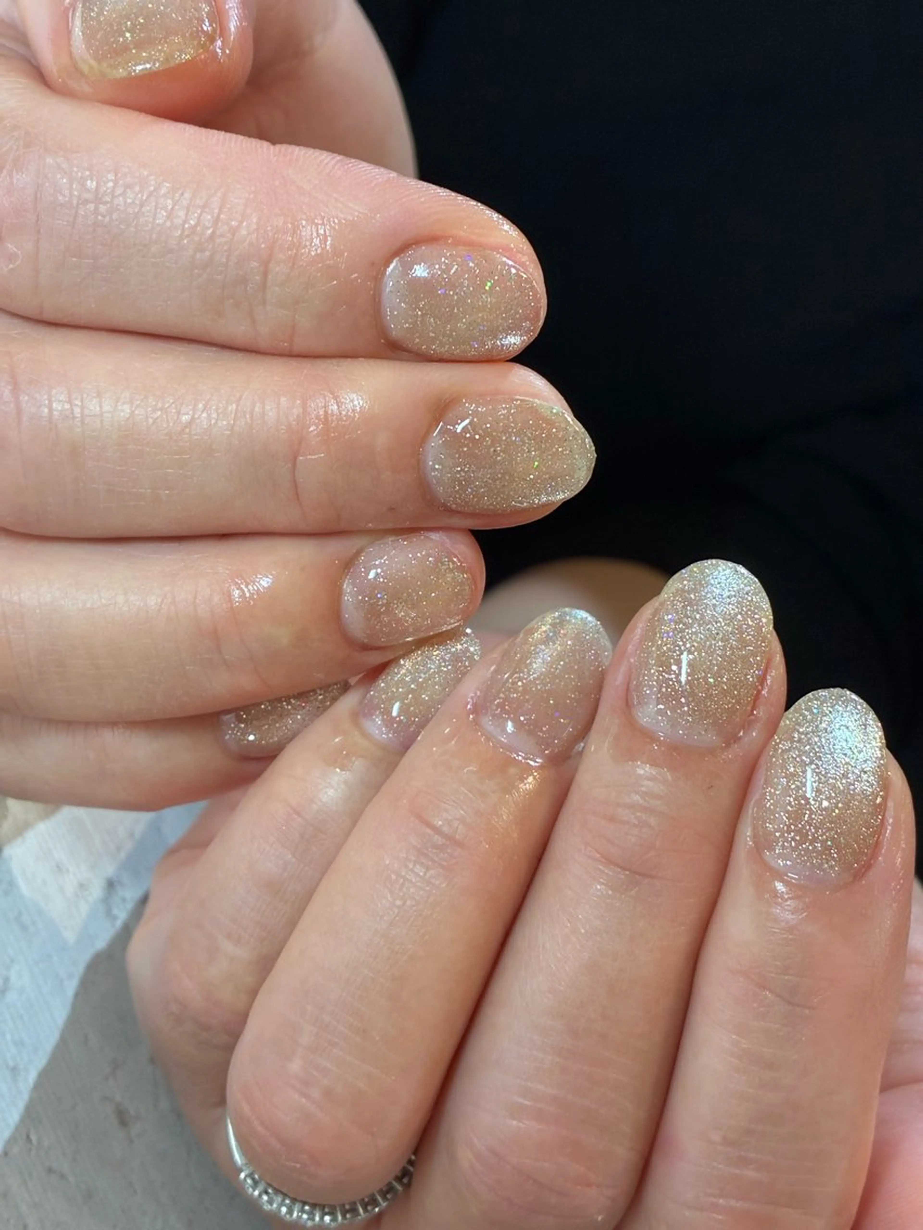 ネイル キラキラネイル マグネットネイル ハンドネイル Koga Rieのネイルデザイン