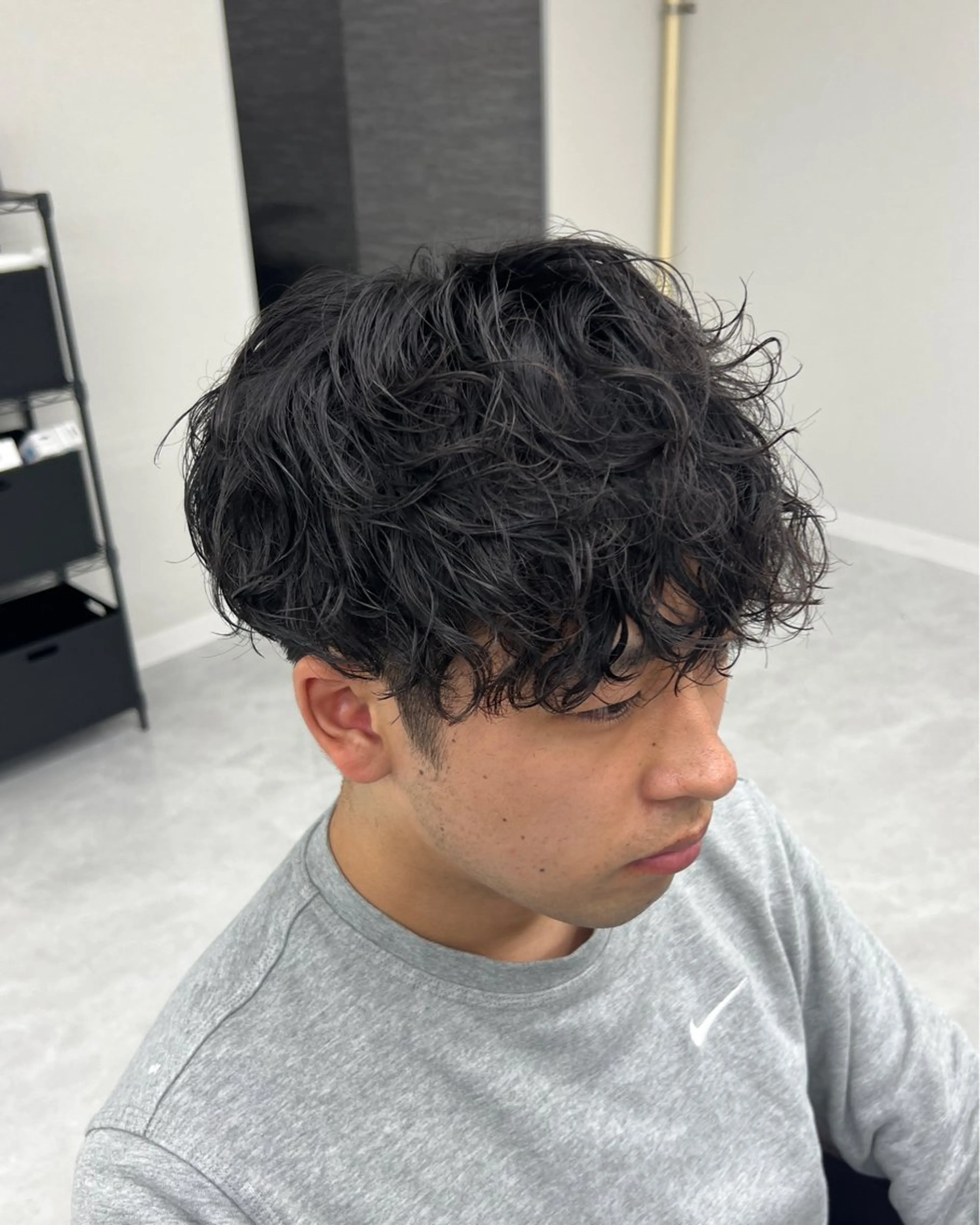 パーマ メンズ カット パーマ トリートメント ヘアセット シャドウパーマ/ メンズ/KENTAのヘアスタイル