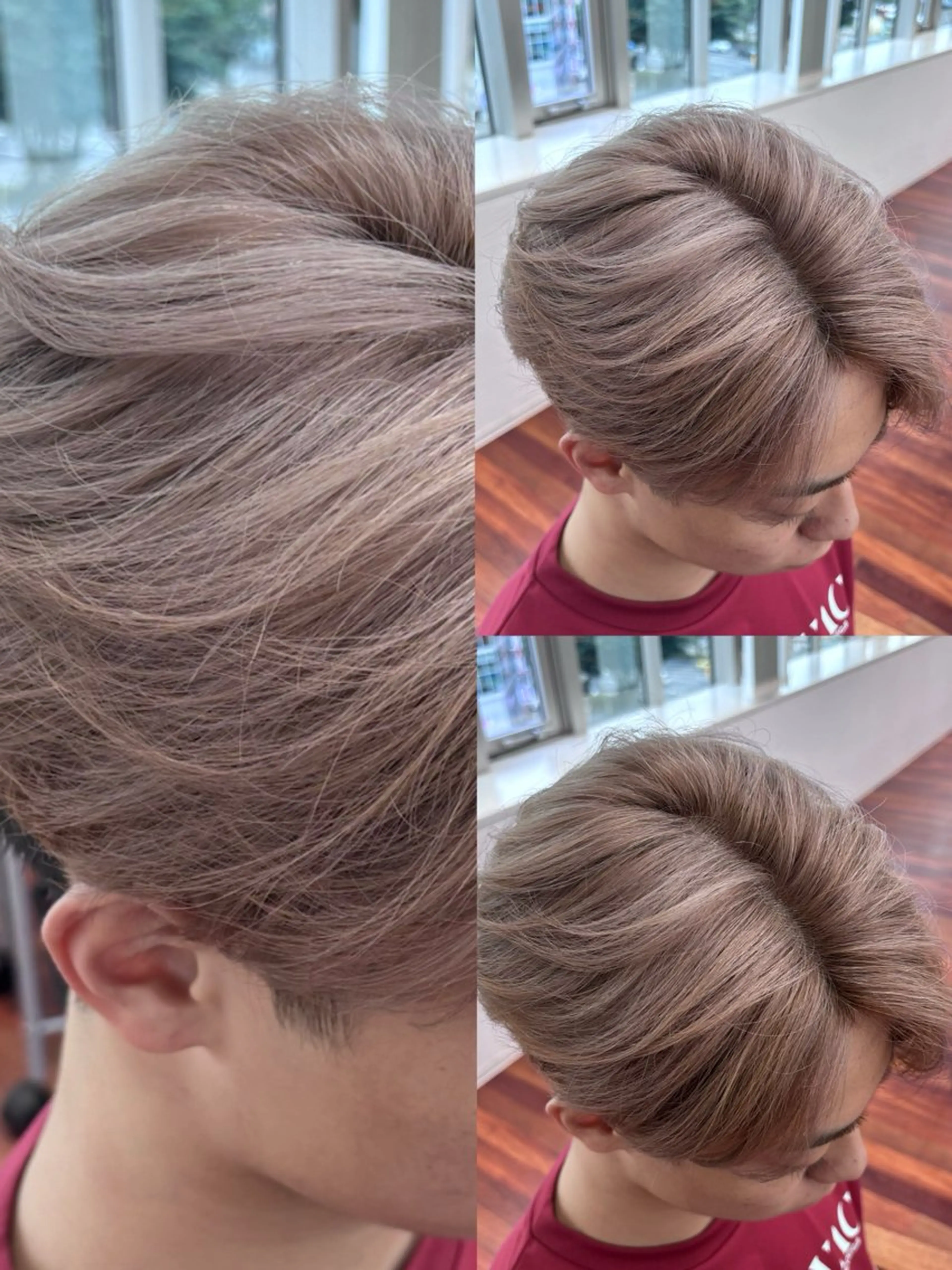 【✨岡山メンズ全頭ブリーチ✨】カット＋(ケアブリーチ&カラー)＋トリートメントの写真