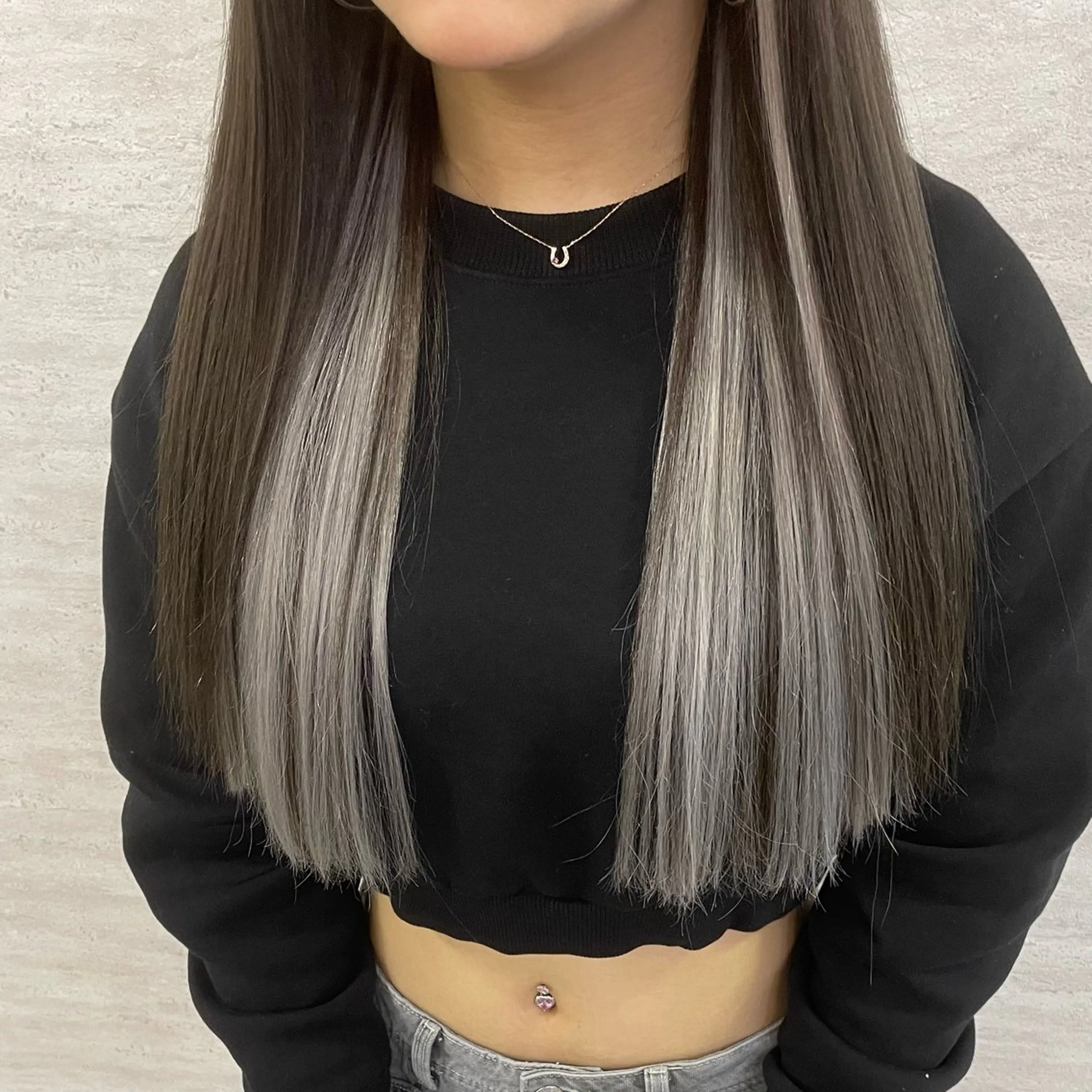 カラー カット ヘアカラー エクステ 透明感カラー/縮毛/ ハイトーン/栄/谷崎のヘアスタイル