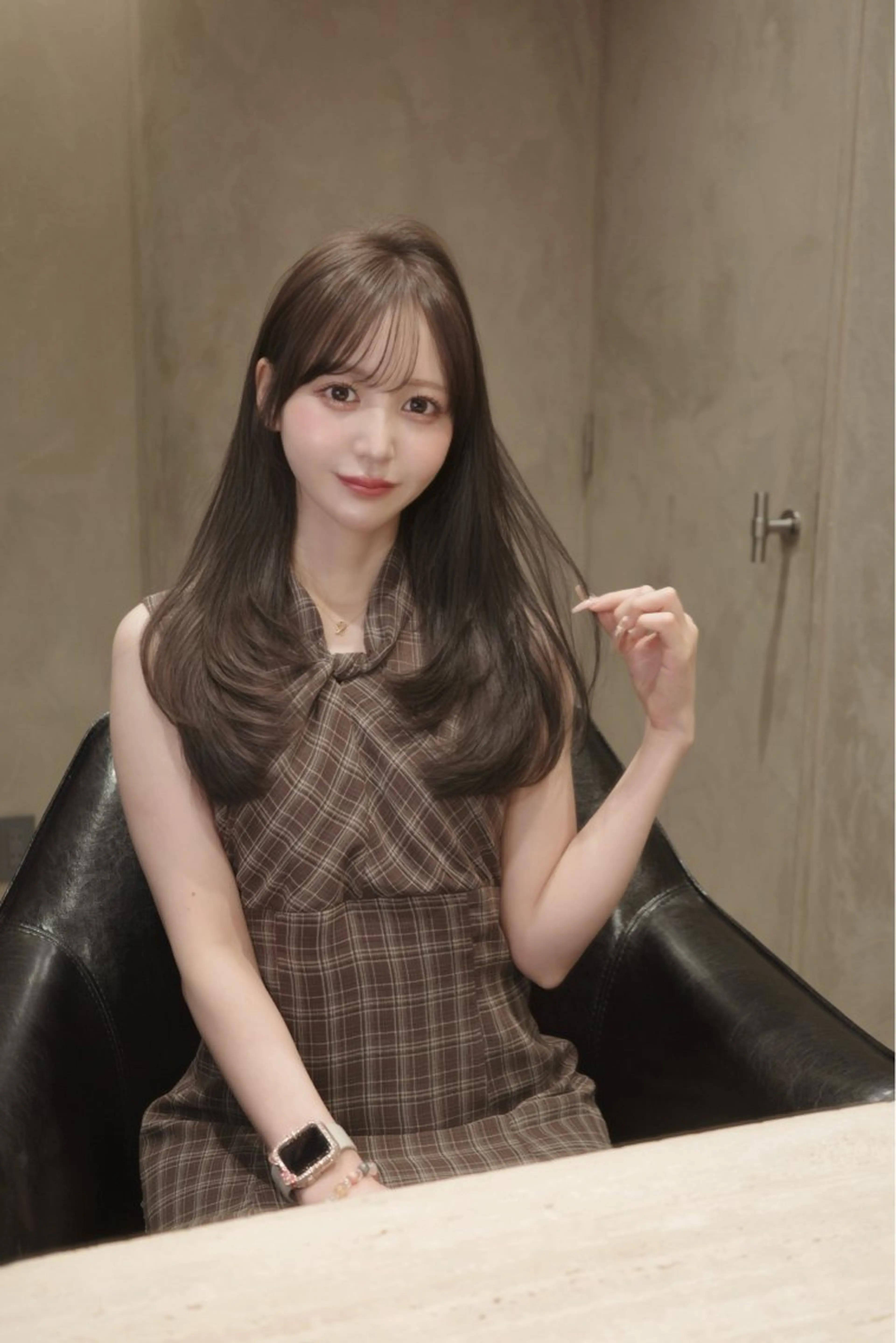 ロング 髪質改善 レイヤーカット 似合わせカット 美顔形成｜レイヤー ｜青山のヘアスタイル