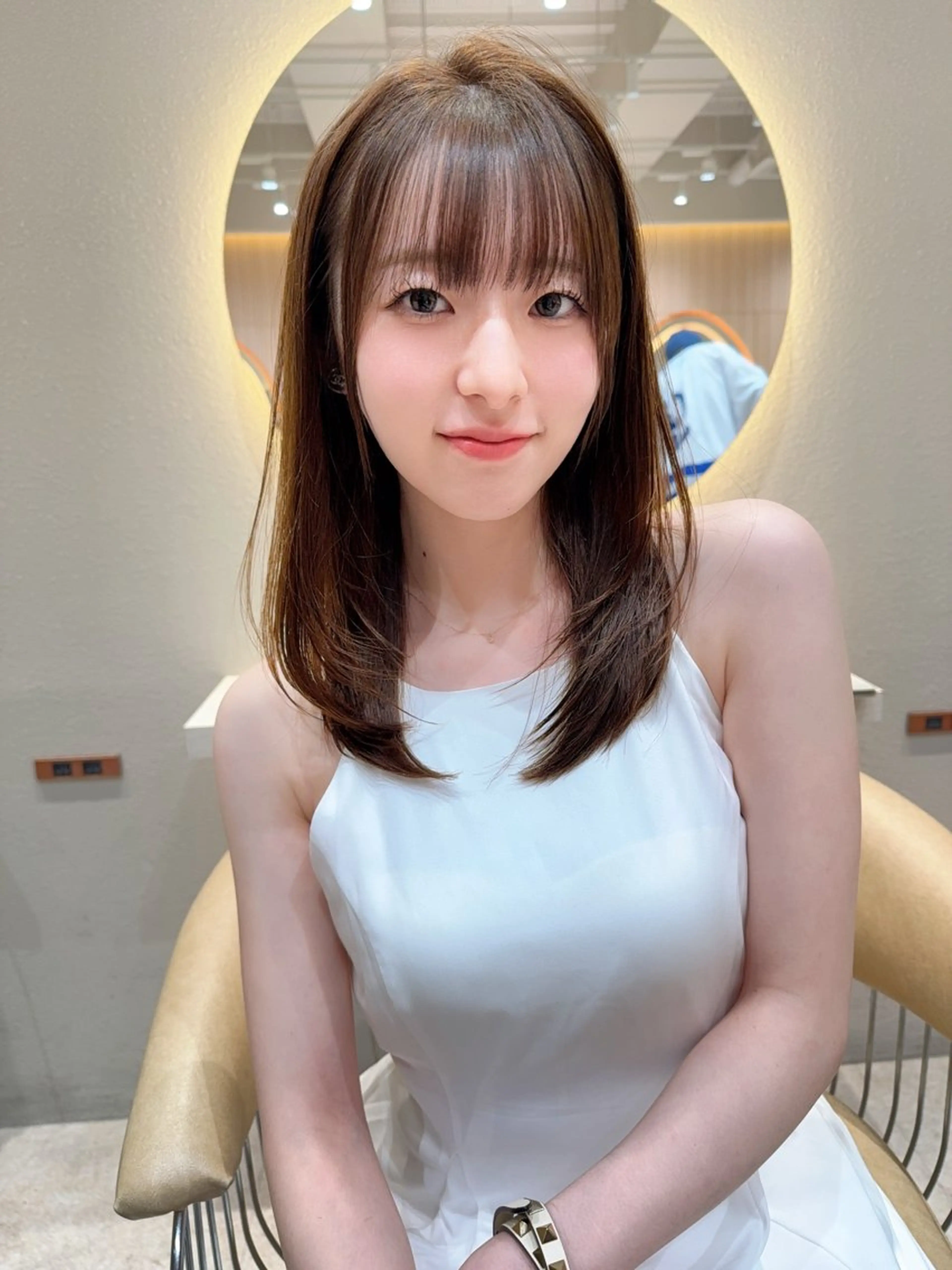 セミロング カラー カット ヘアカラー トリートメント レイヤー❣️縮毛矯 川村利幸のヘアスタイル