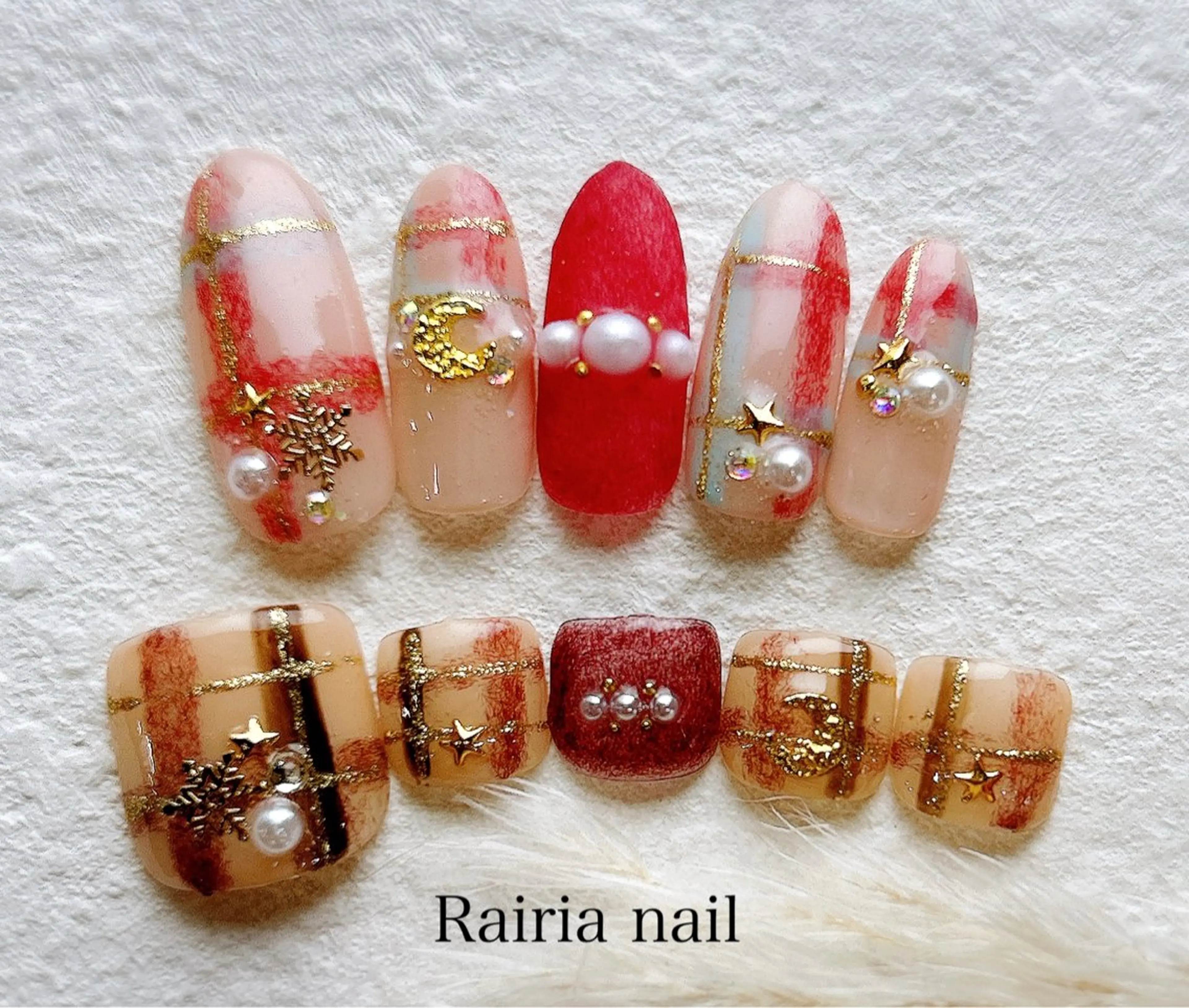 ネイル アートネイル ジェルネイル 持ち込み ニュアンスネイル パラジェル Rairia nail本八幡店のネイルデザイン