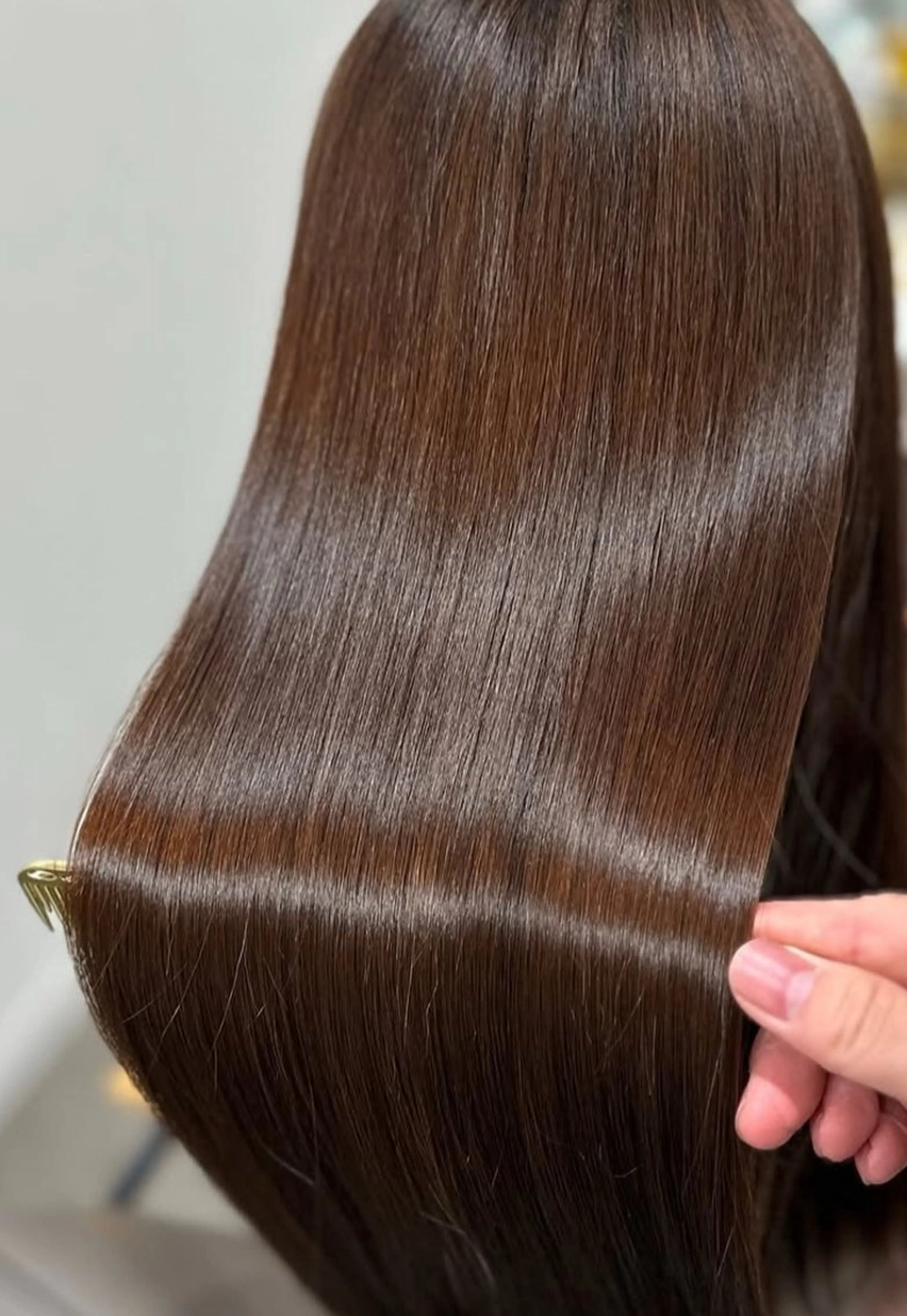 ロング カット ヘアカラー 縮毛矯正 トリートメント 神戸レイヤーカット 顔周り／骨格診断のヘアスタイル