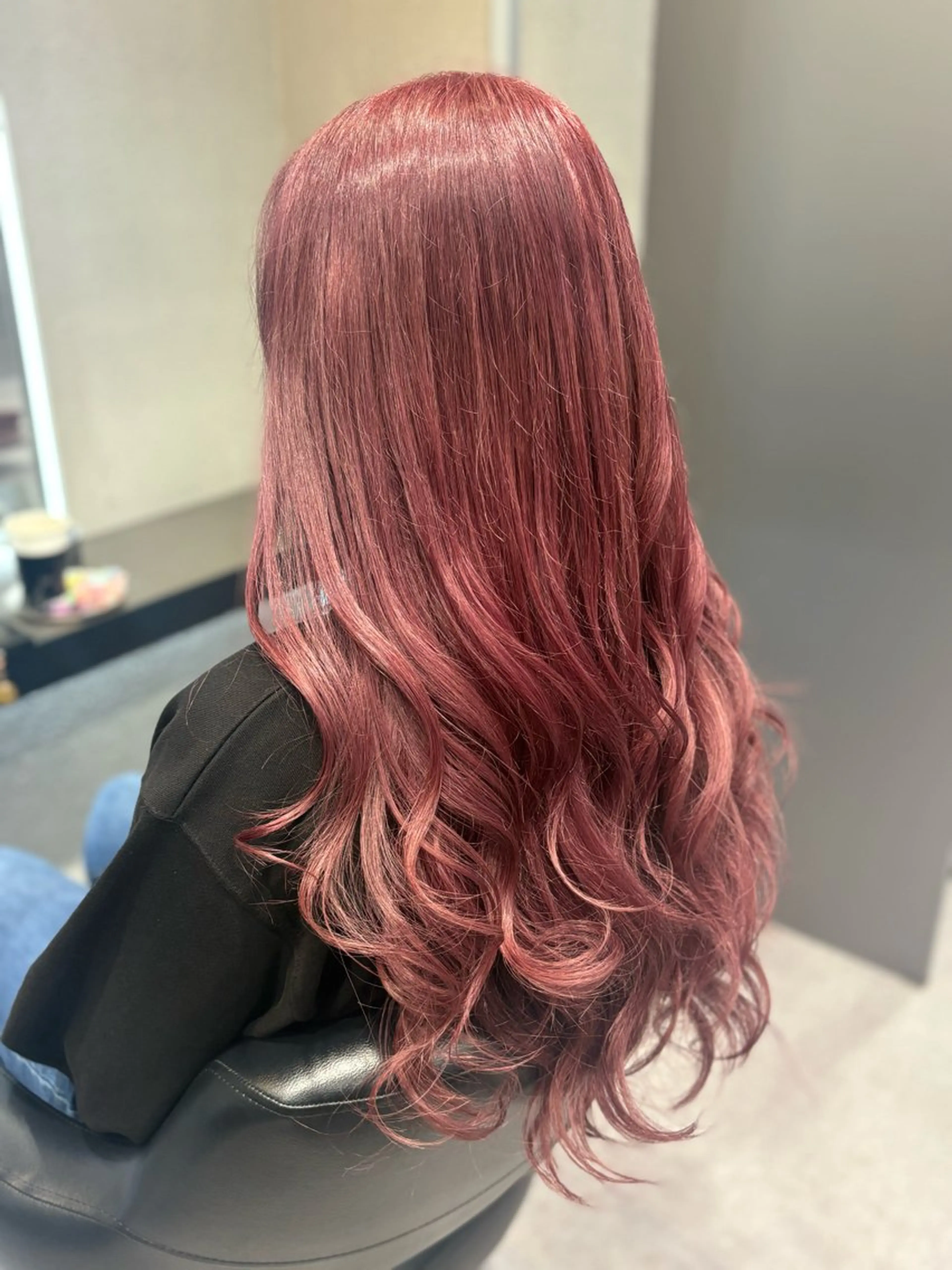 セミロング カラー ピンクカラー 🌈ウルトワ水素 髪質改善naru🌈のヘアスタイル