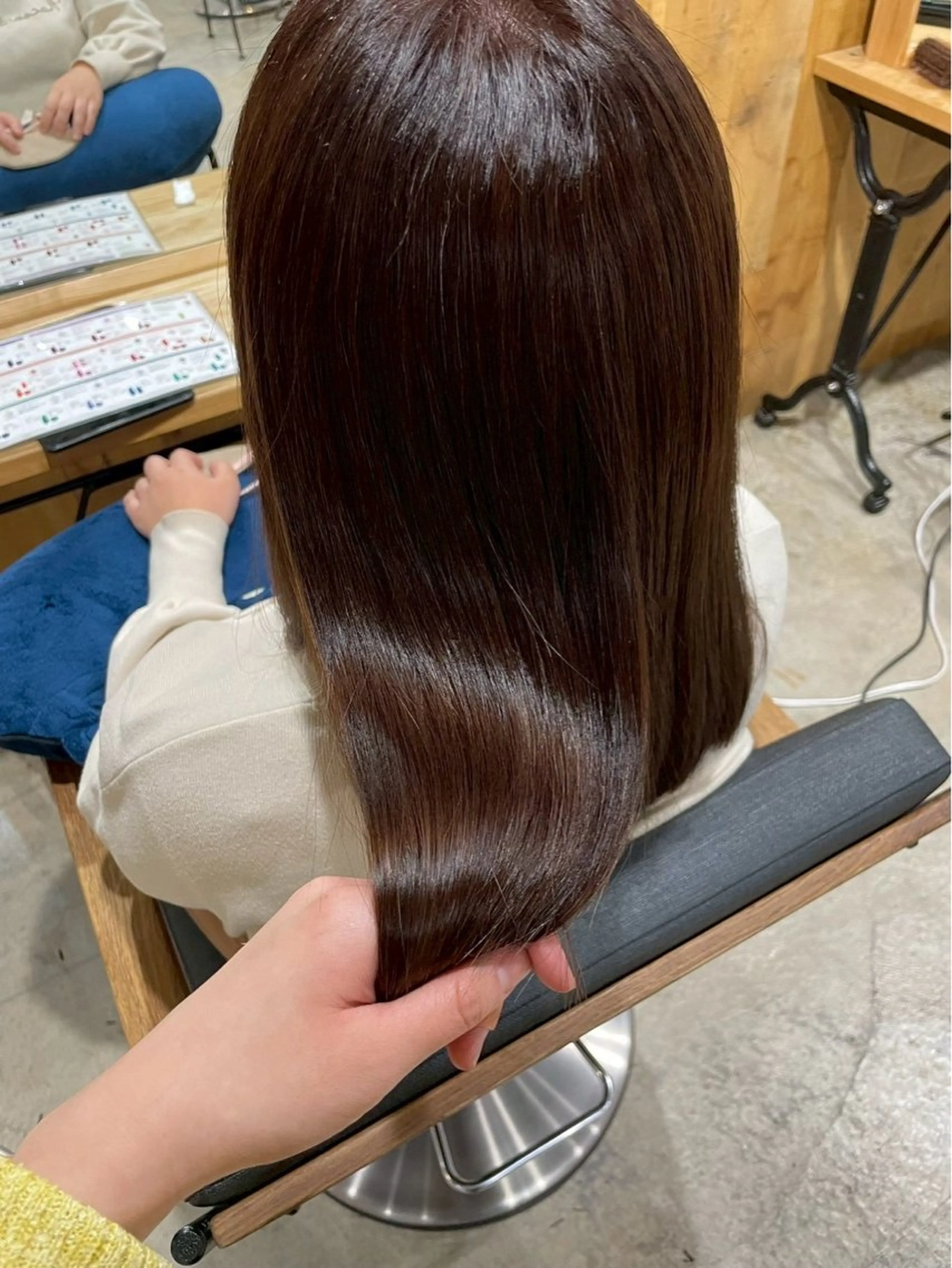 セミロング カット ヘアカラー ボブ/透明感カラー/ あかねのヘアスタイル