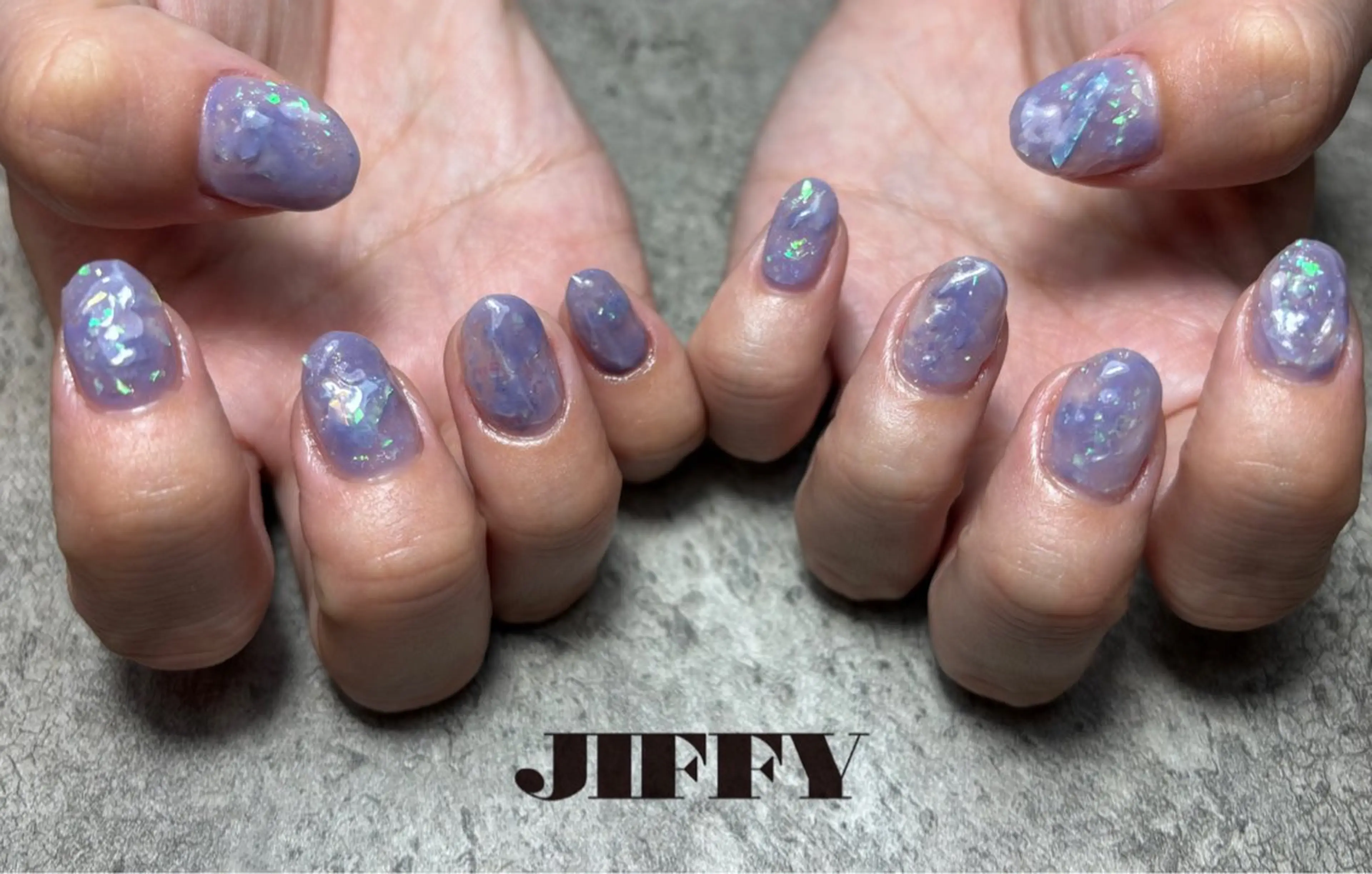 セミロング ハンドネイル JIFFY nailstudioのネイルデザイン