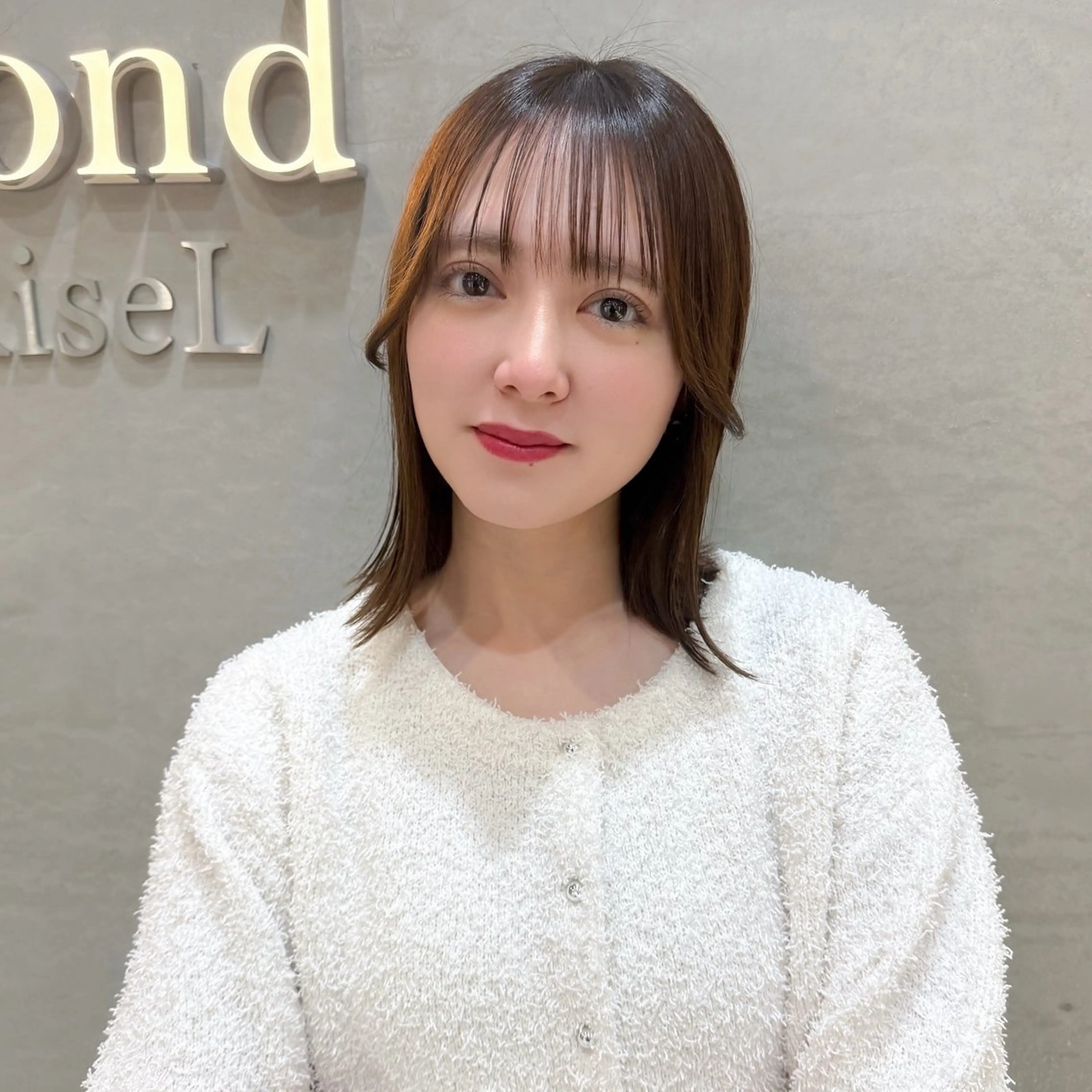 ミディアム カット ヘアカラー トリートメント レイヤー/ハッシュ/ ボブ/縮毛/内藤康太のヘアスタイル