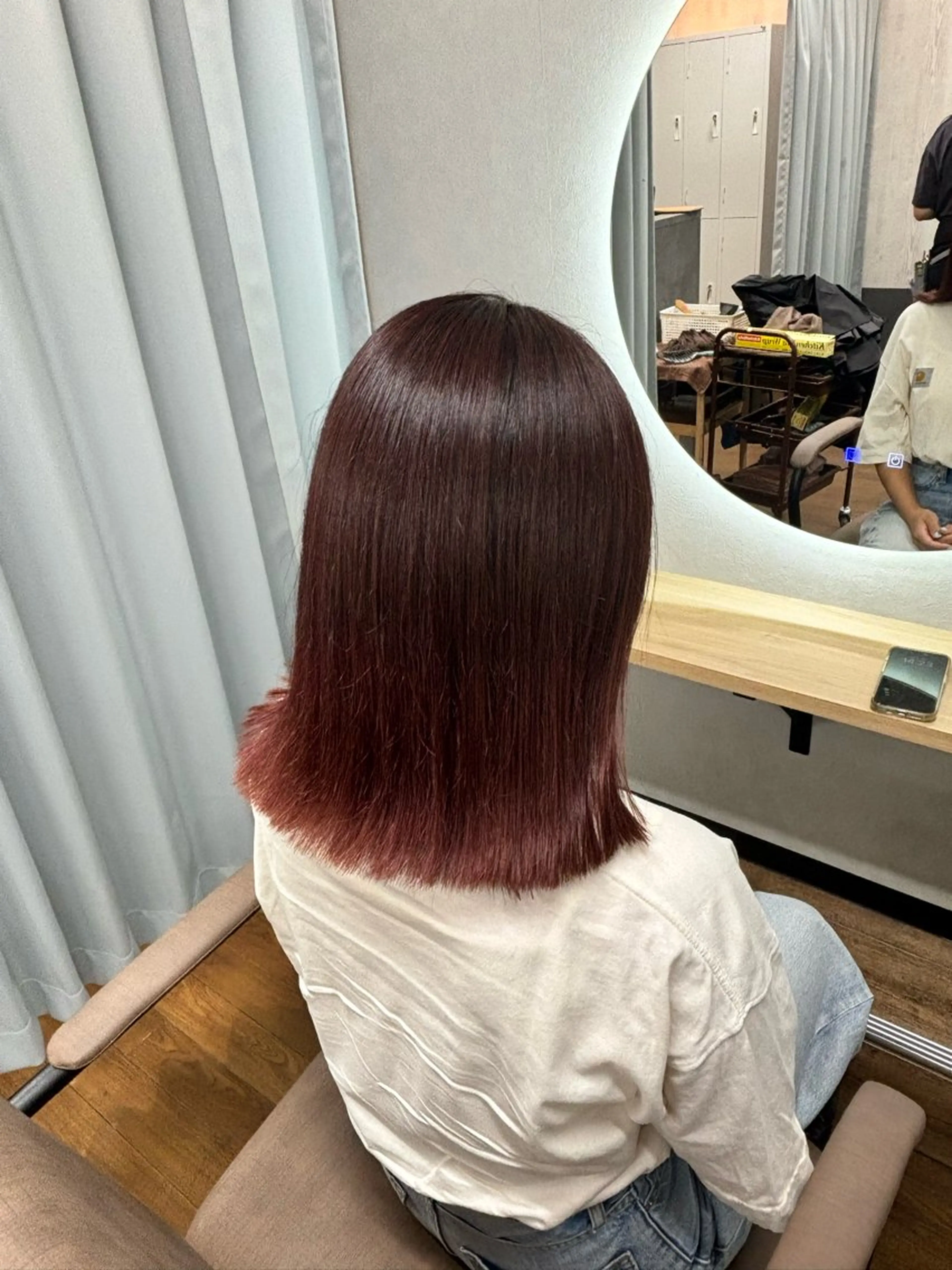 ミディアム カット ヘアカラー トリートメント 🩵 honoka🩵のヘアスタイル