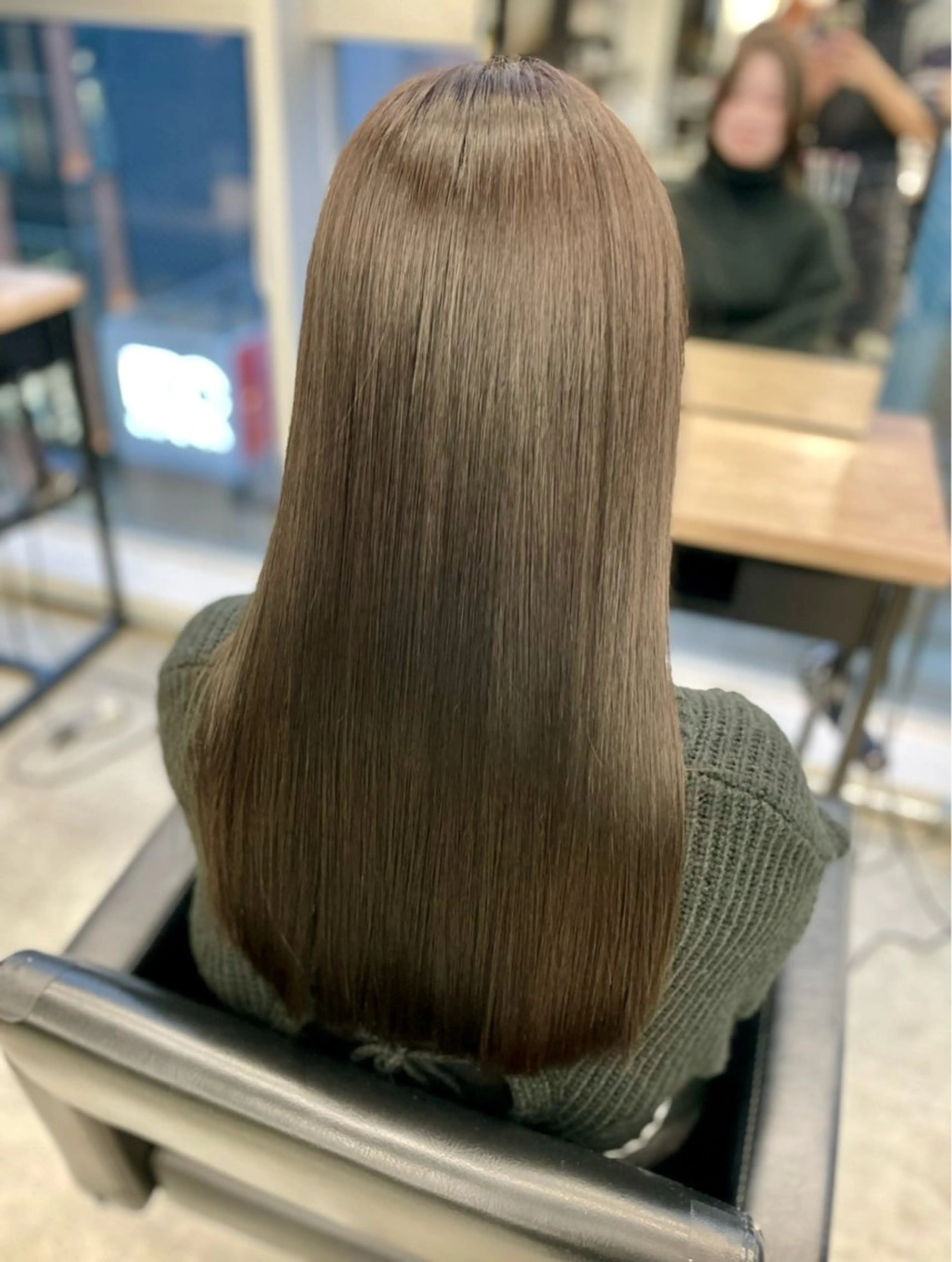 ミディアム カラー ヘアアレンジ カット ヘアカラー トリートメント 髪質改善/縮毛矯正/ 透明感🩵NANAのヘアスタイル