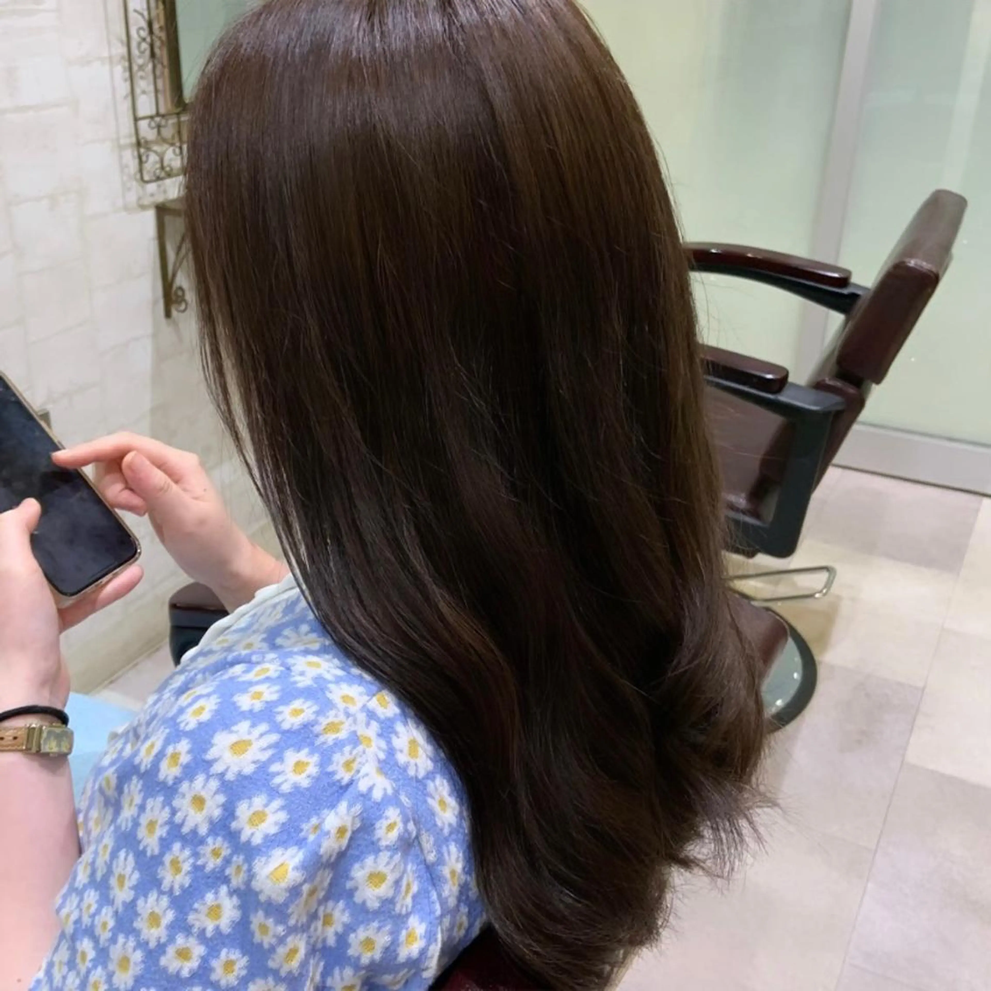 ロング アッシュ しょうだ あみのヘアスタイル