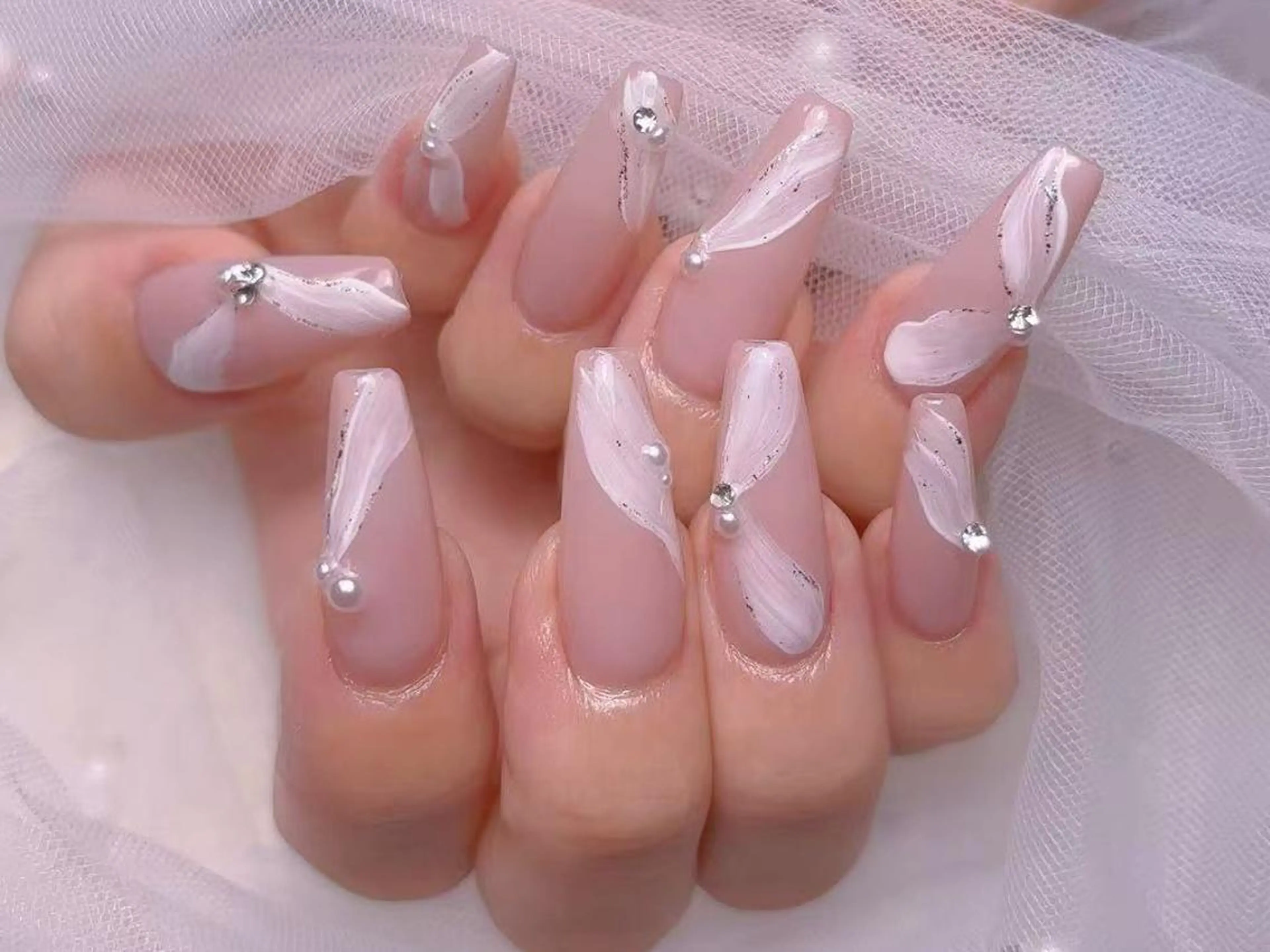 ネイル ロングネイル ハンドネイル For U nail スカルプ専門店のネイルデザイン