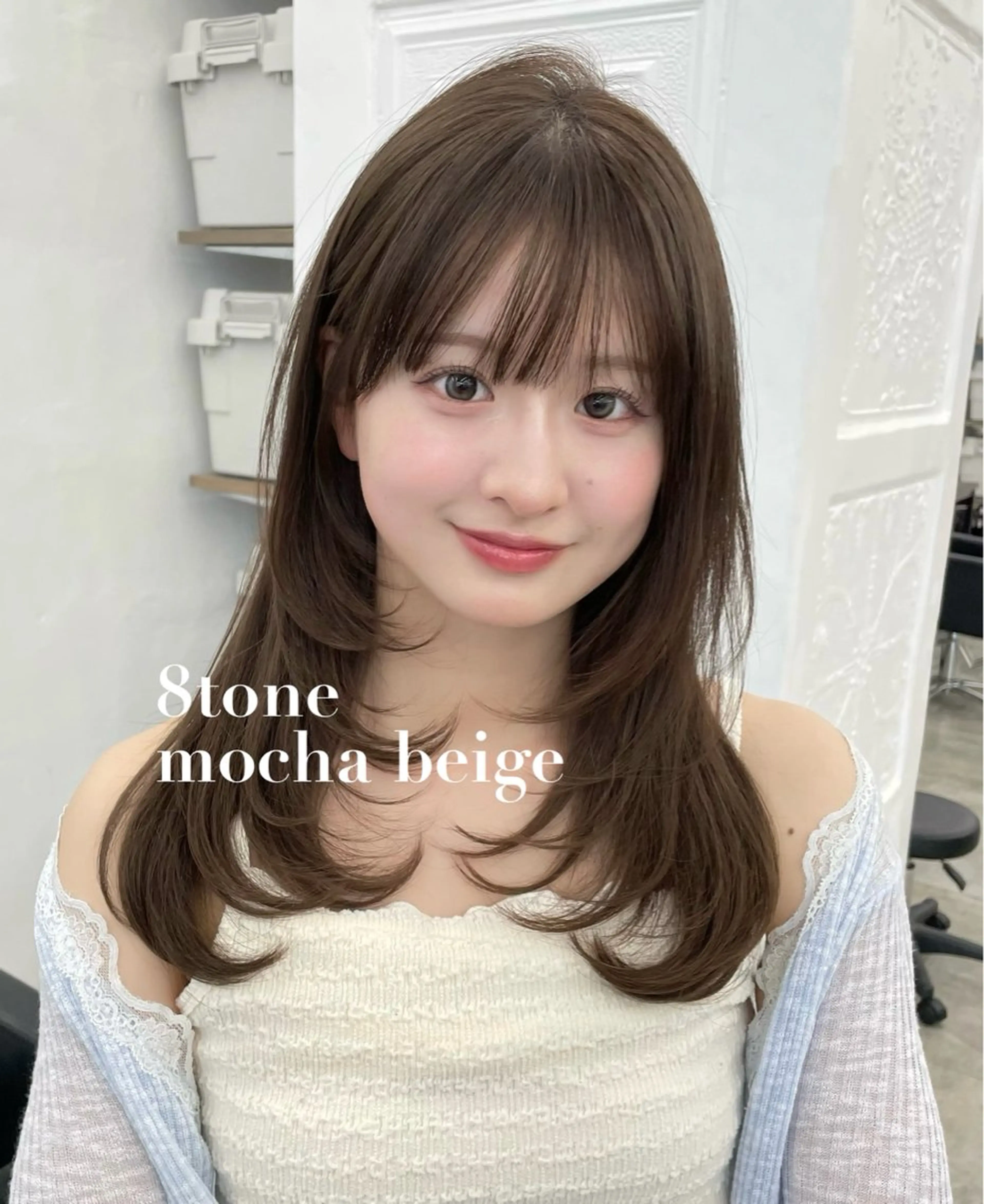 ロング カット ヘアカラー トリートメント 🍑暖色／レイヤー／ 真希🎀のヘアスタイル