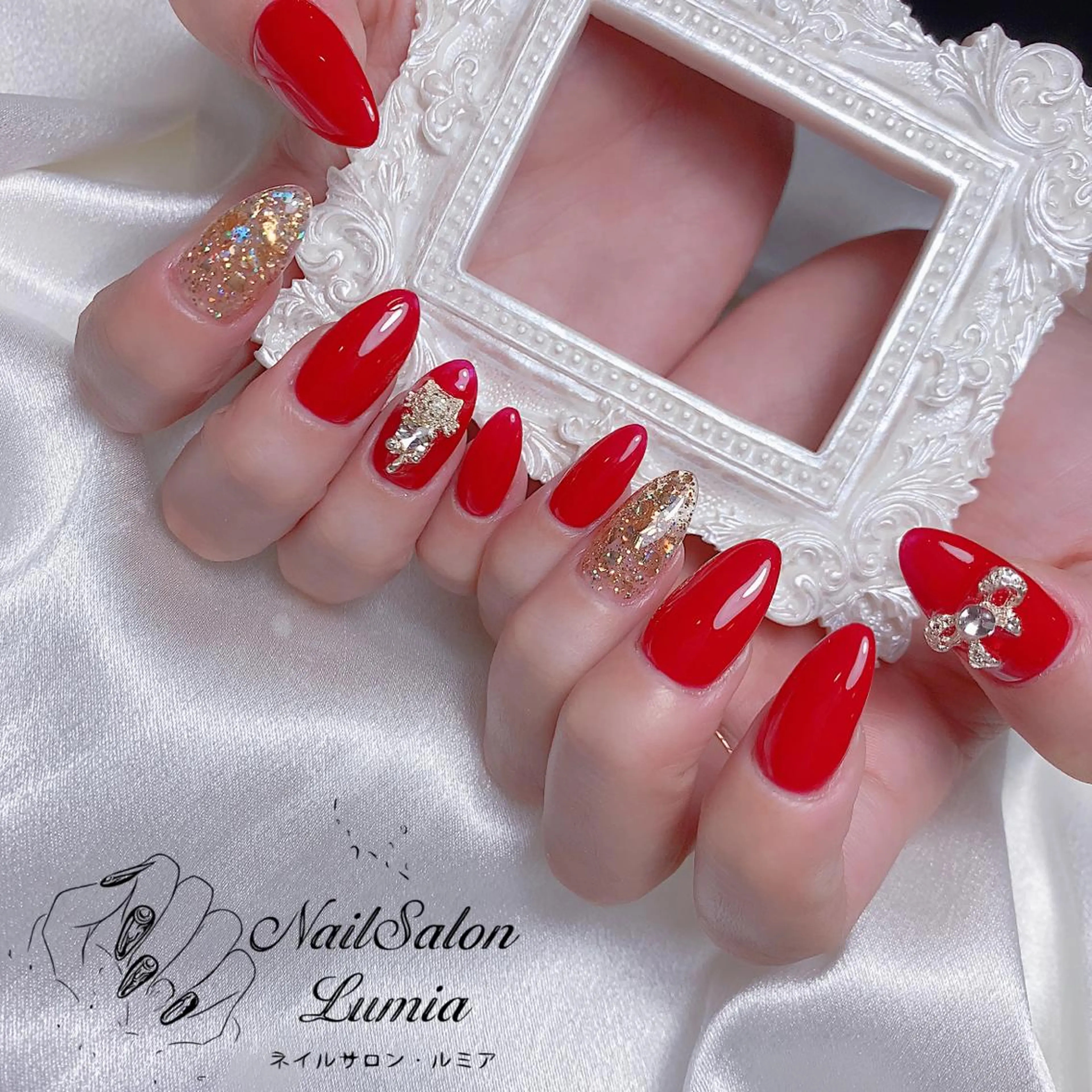 ネイル ハンドネイル ネイルサロン ルミア Lumia 店長のネイルデザイン
