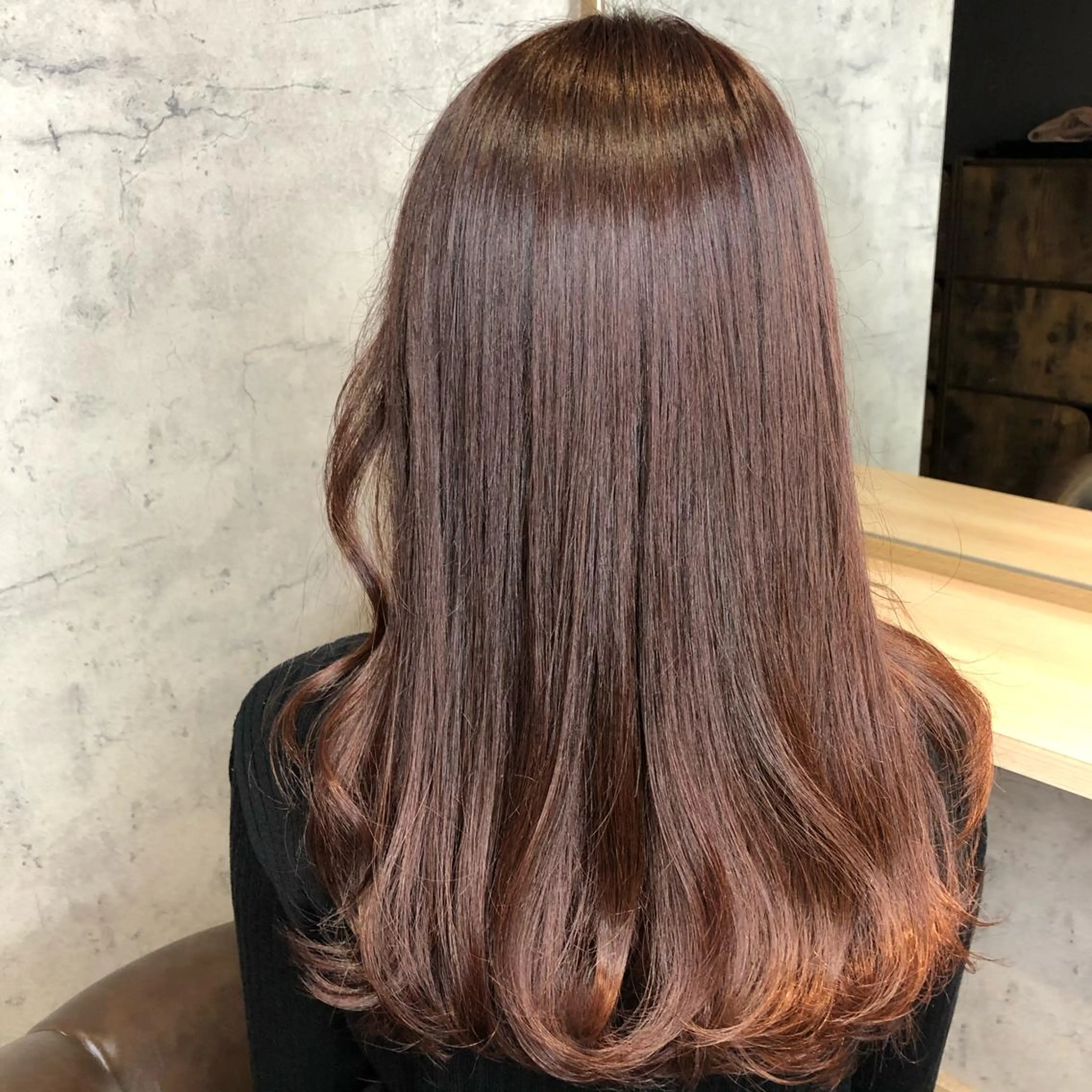 ロング パープルカラー 🦄艶カラー×韓国 NANA💎🐬のヘアスタイル