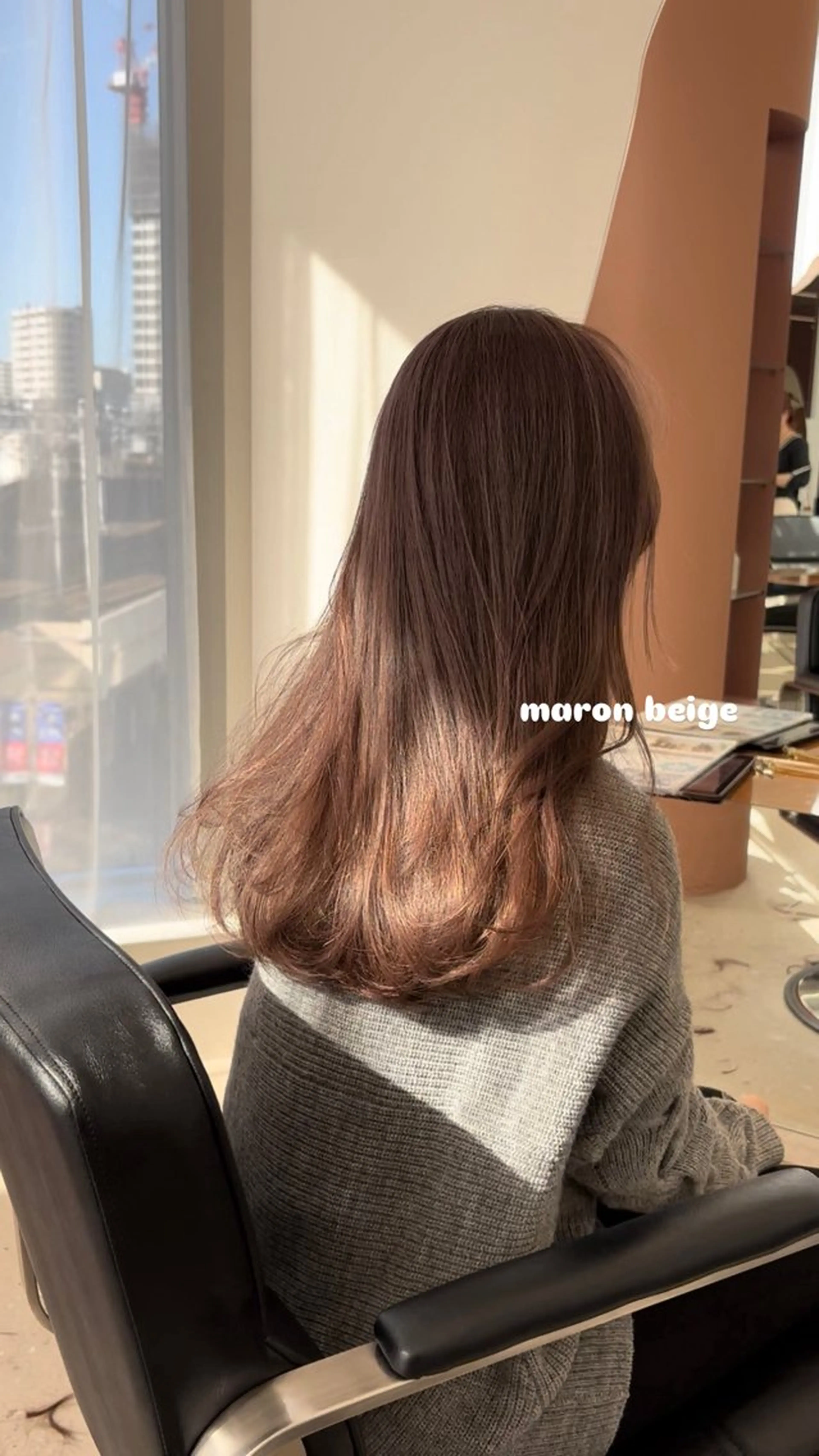 セミロング カラー ベージュカラー ボブ 西宮北口/みなみのヘアスタイル