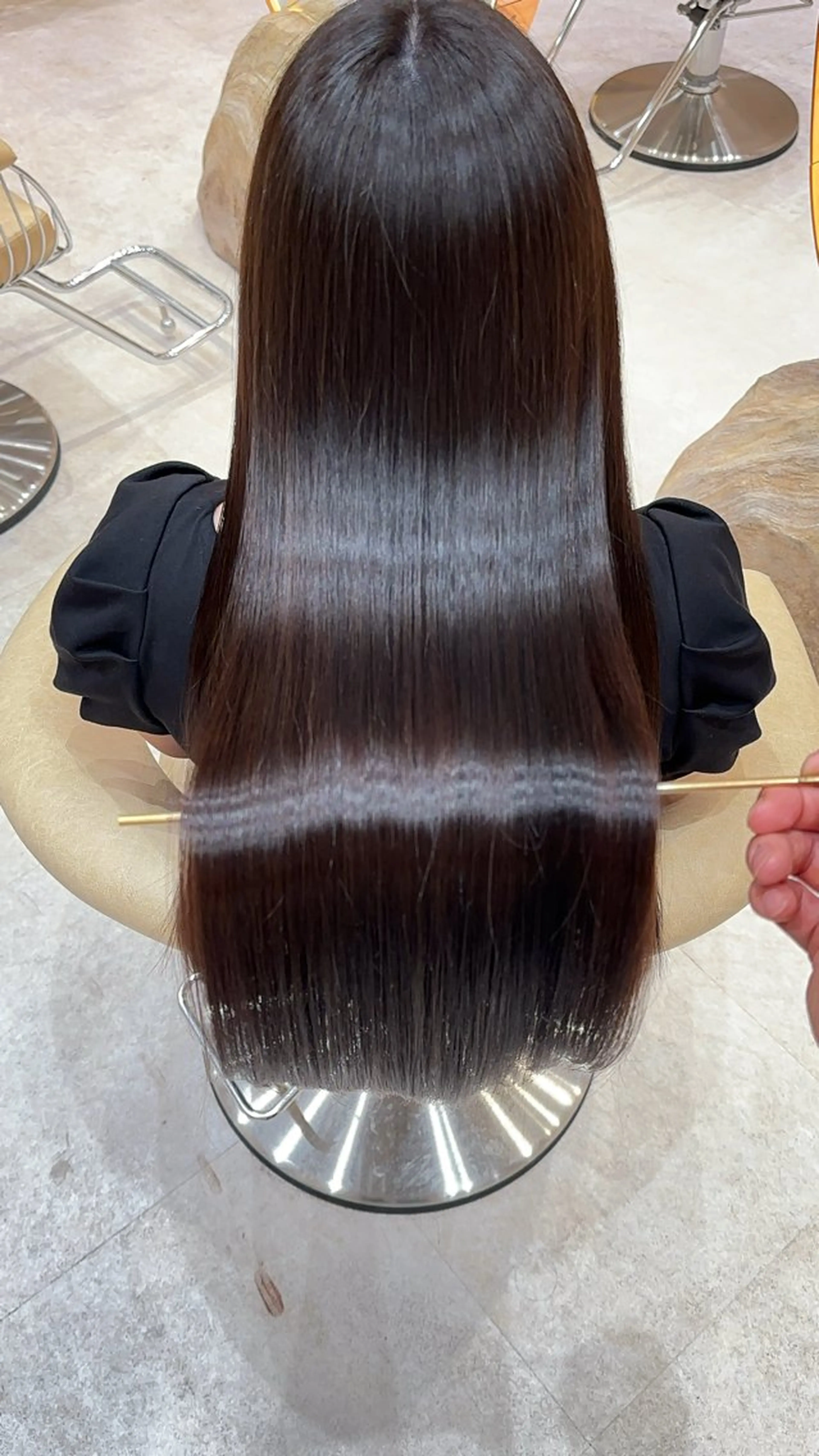 ロング カラー カット ヘアカラー 縮毛矯正 縮毛矯正✨🫧 レイヤー川村利幸のヘアスタイル