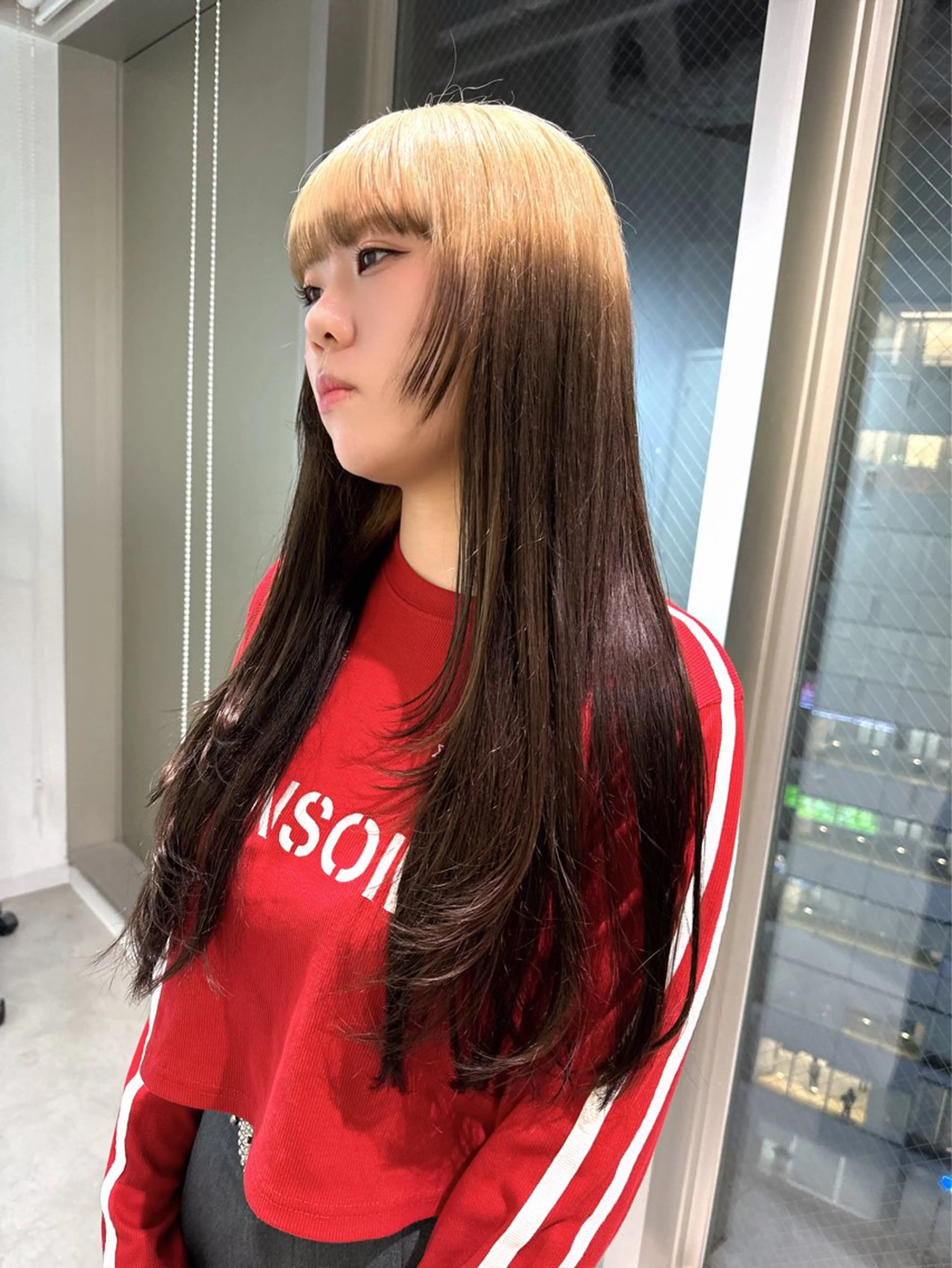 ロング カラー カット ヘアカラー 店長 MANAMI /ブリーチ/骨格ボブのヘアスタイル