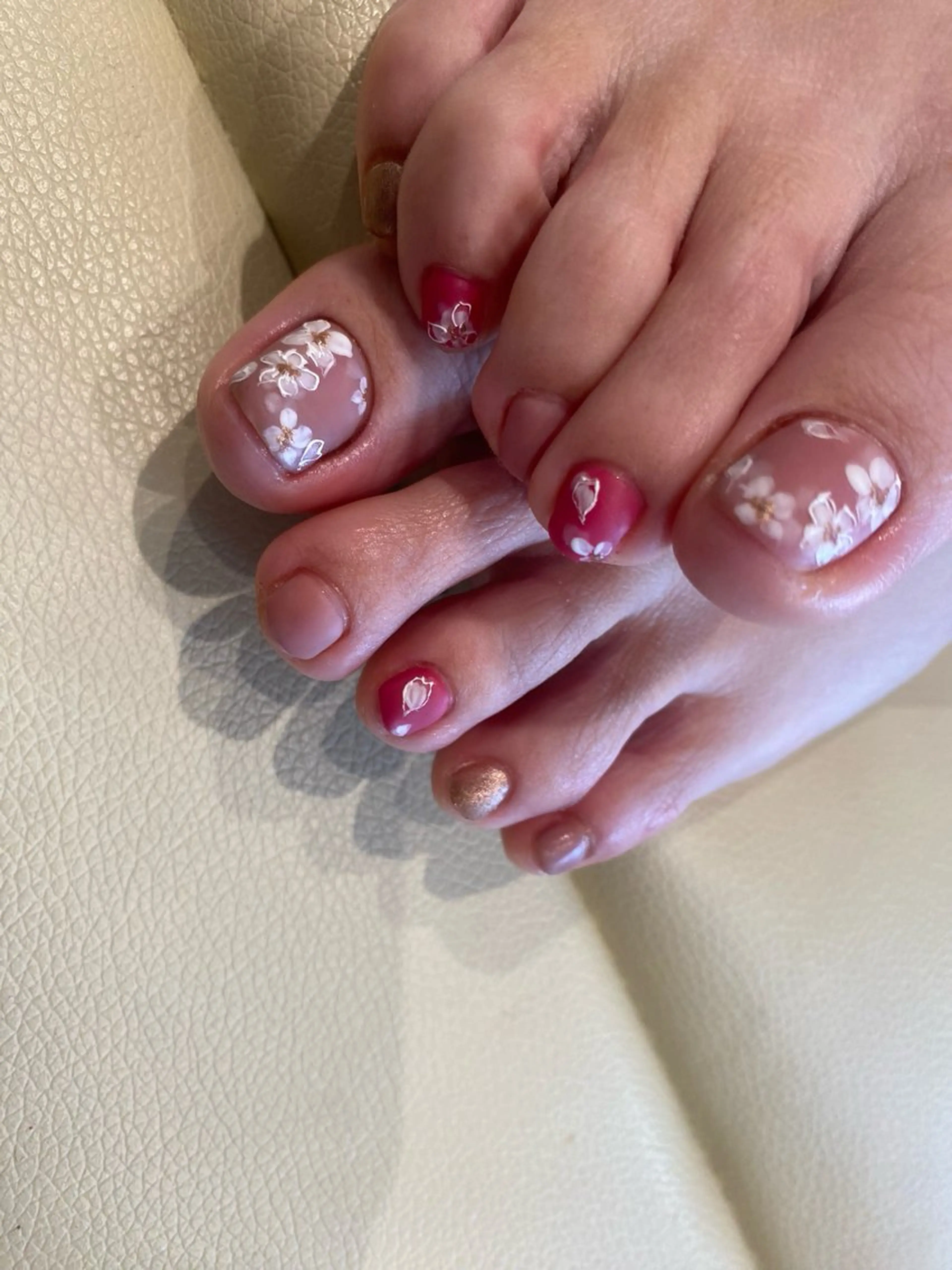 オフ込 フット 選べる親指アートコースの写真