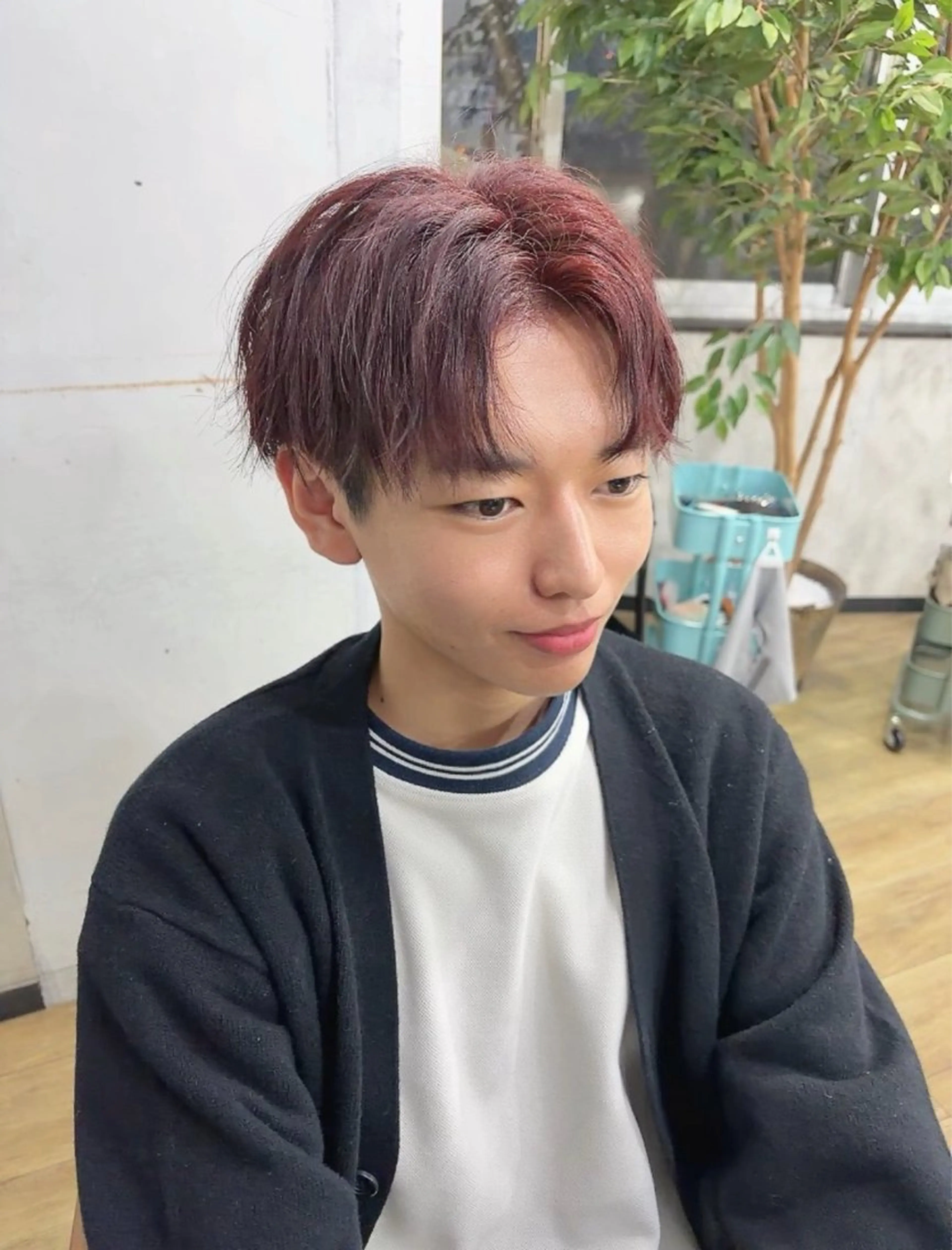 カラー レッドカラー 卒業式のヘアスタイル カット pifdesign /yutoのヘアスタイル