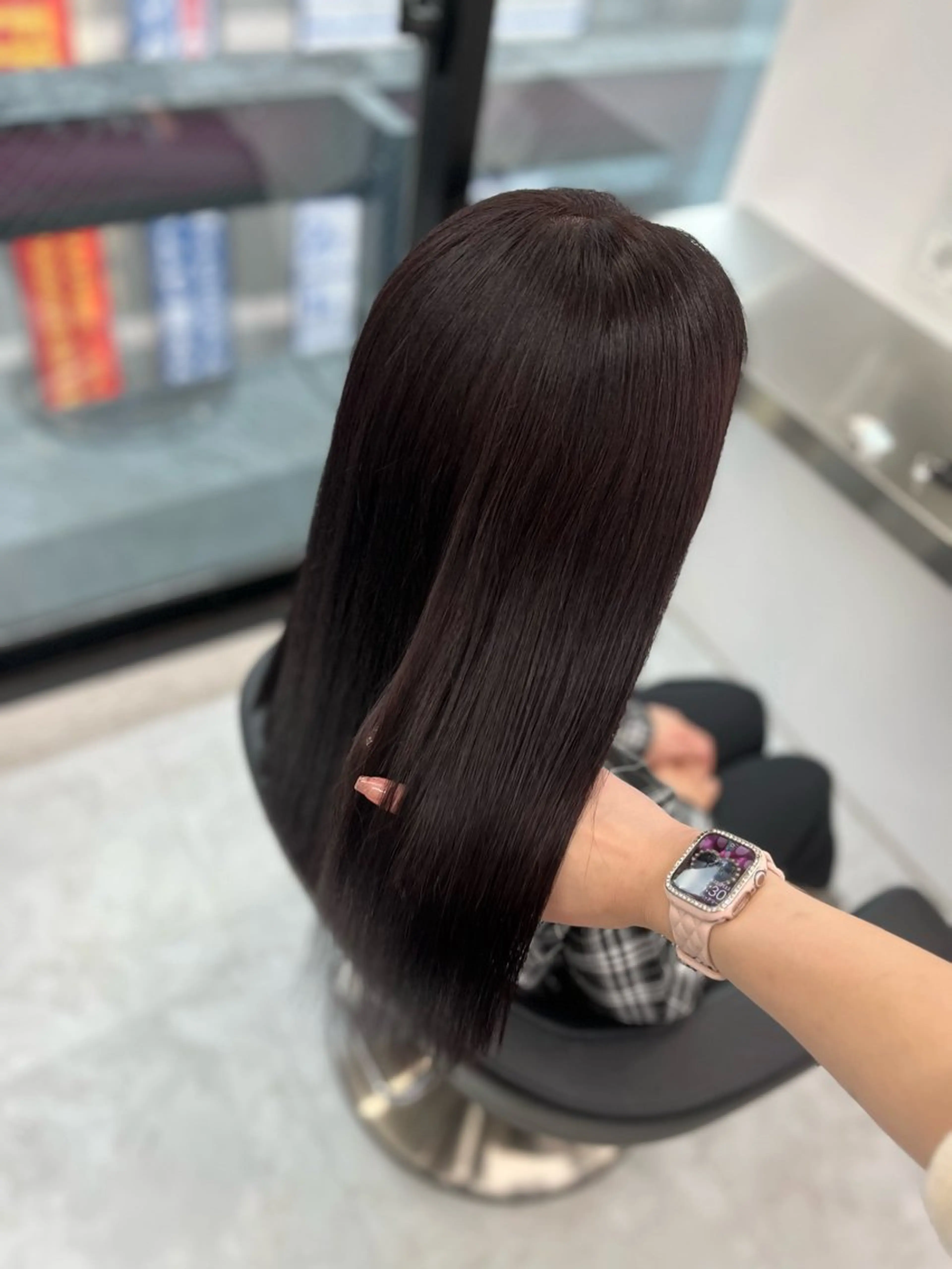 ロング カラー ヘアアレンジ 🫧‪🎀うる艶暖色 🏹Nanako🎀のヘアスタイル